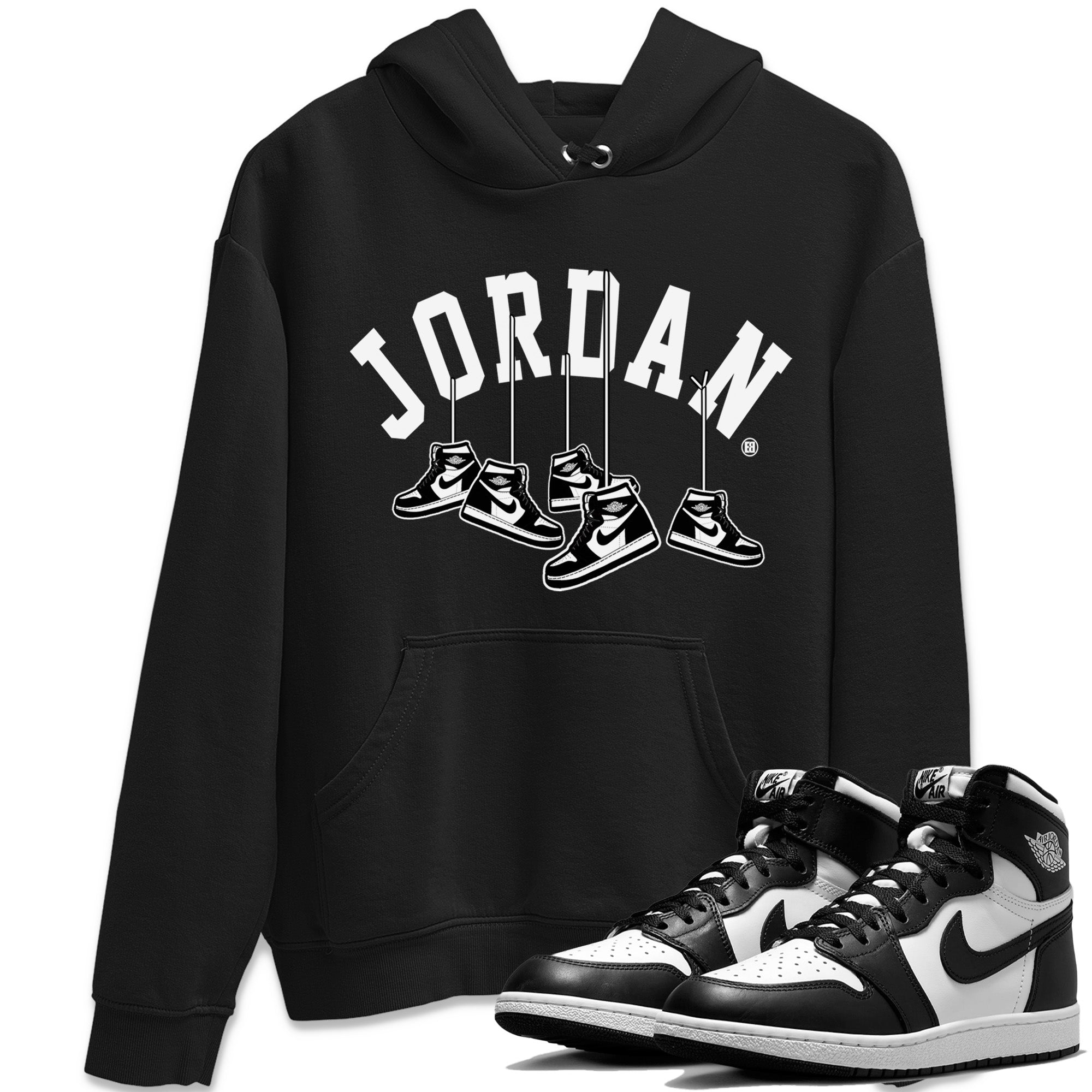 Hanging snkmatchs Unisex Tops - Air Jordan 1 Black White