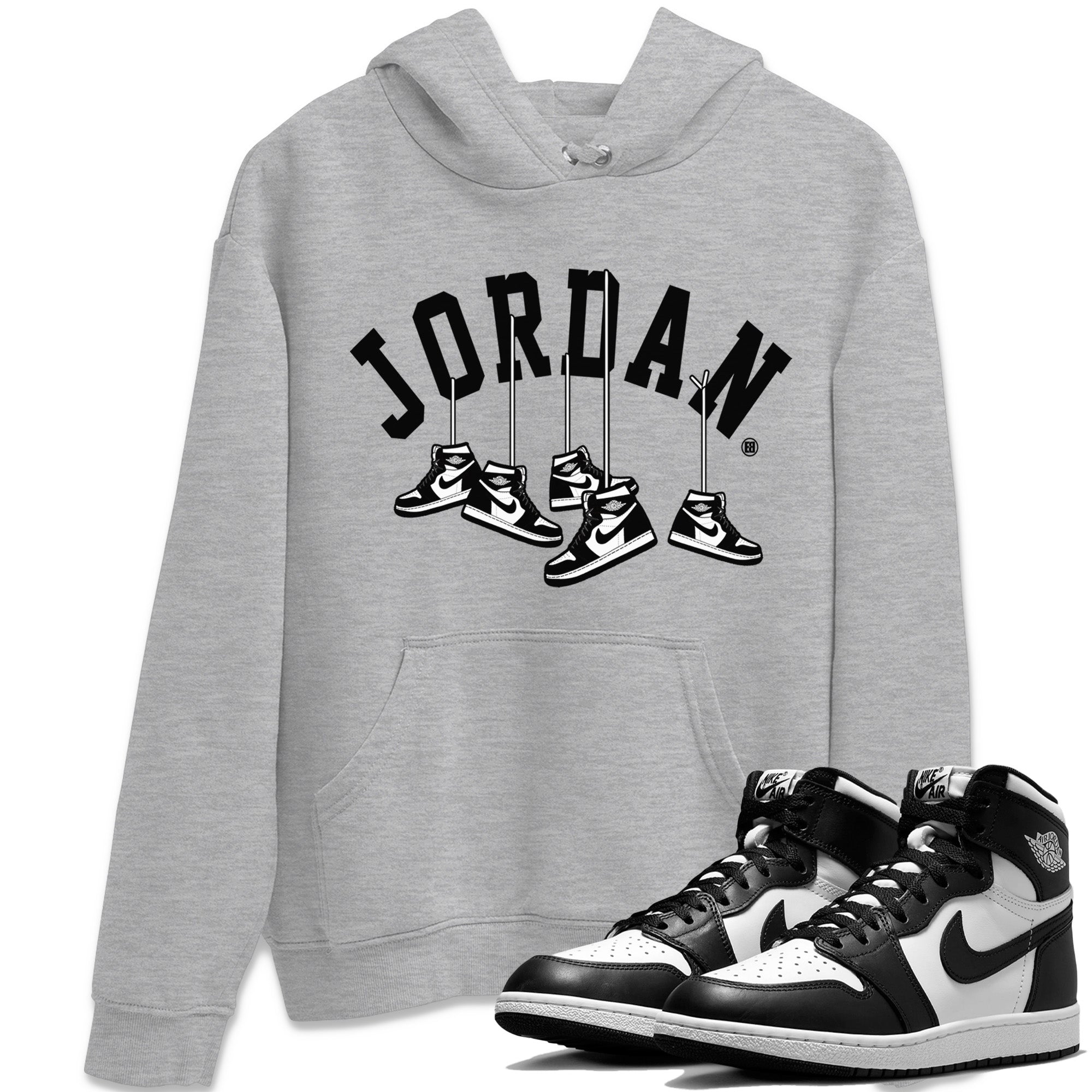 Hanging snkmatchs Unisex Tops - Air Jordan 1 Black White