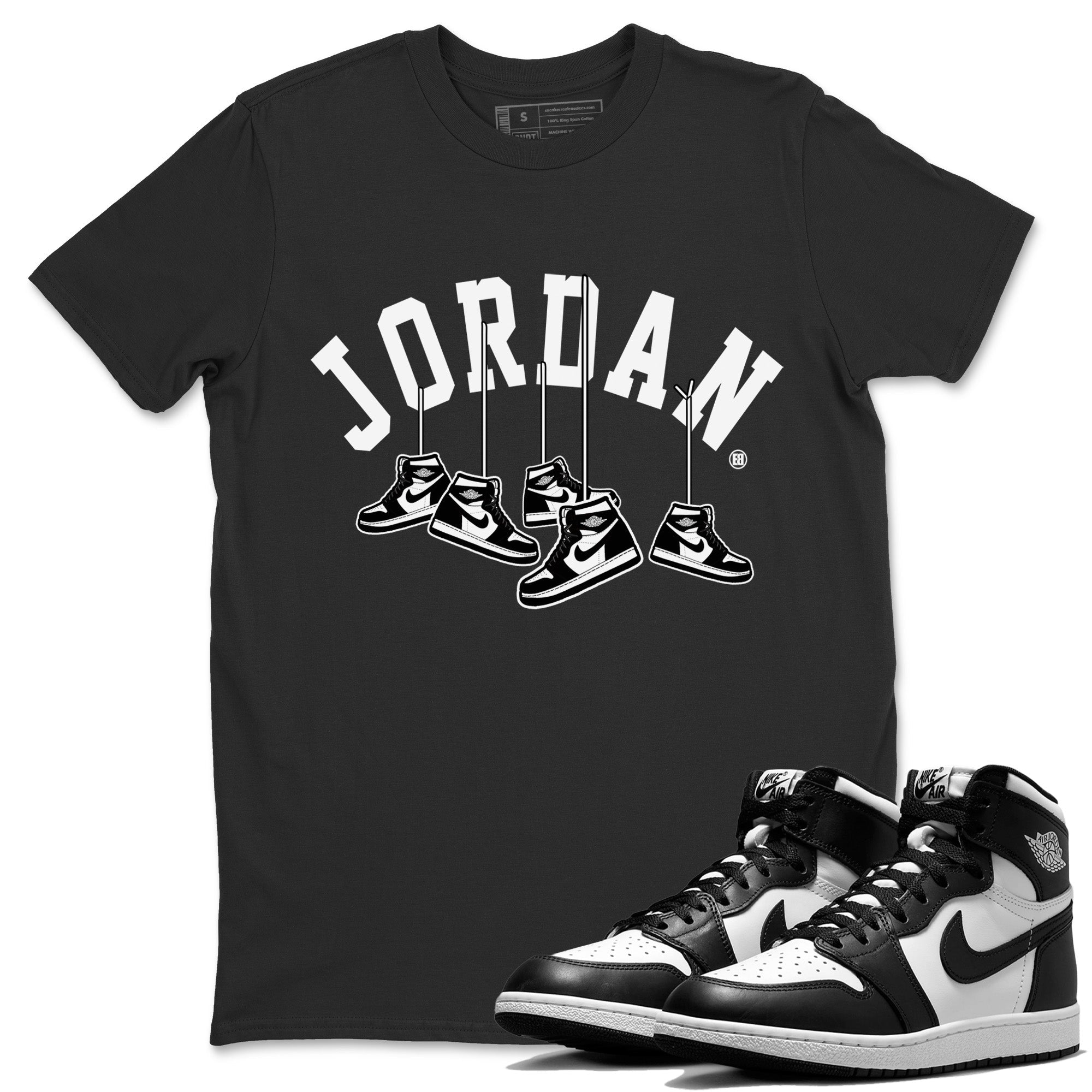 Hanging snkmatchs Unisex Tops - Air Jordan 1 Black White