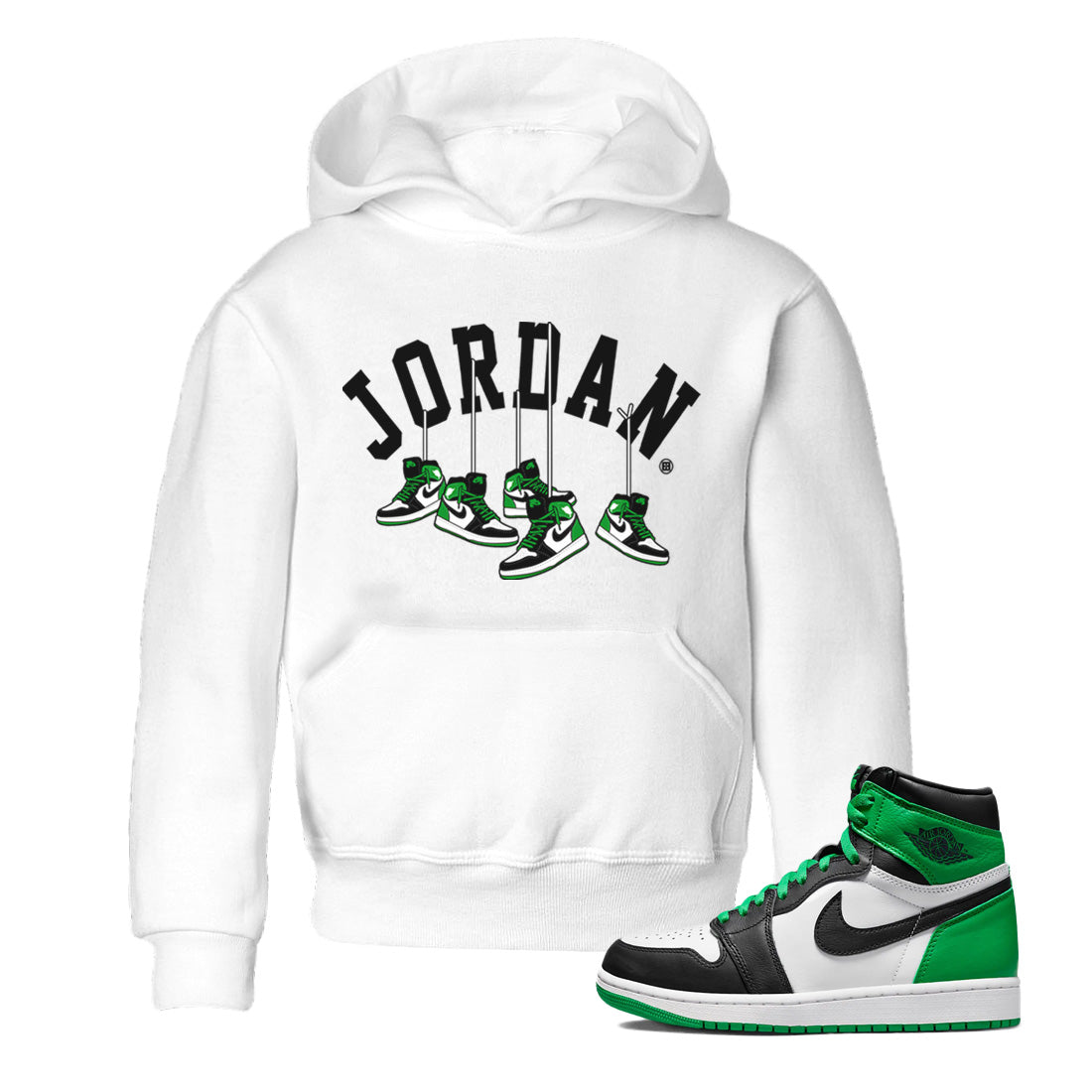 Hanging snkmatchs Kids Tops - Air Jordan 1 Celtics