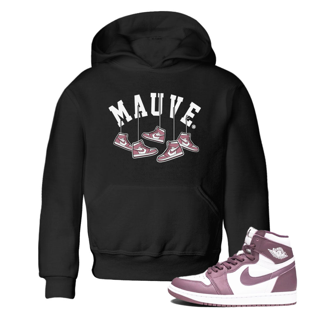 Hanging snkmatchs snkmatch Tee Kids - Air Jordan 1 Mauve