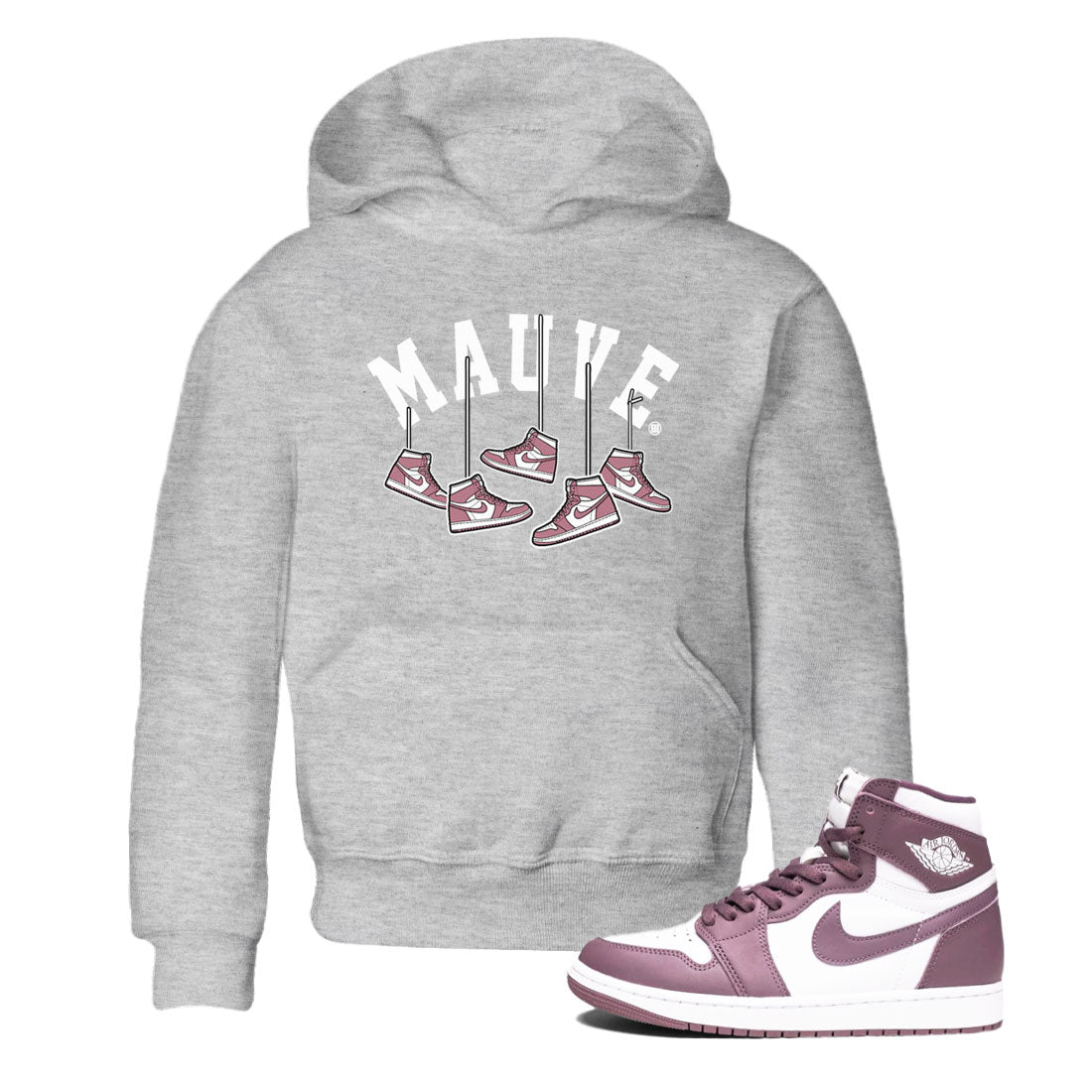 Hanging snkmatchs snkmatch Tee Kids - Air Jordan 1 Mauve