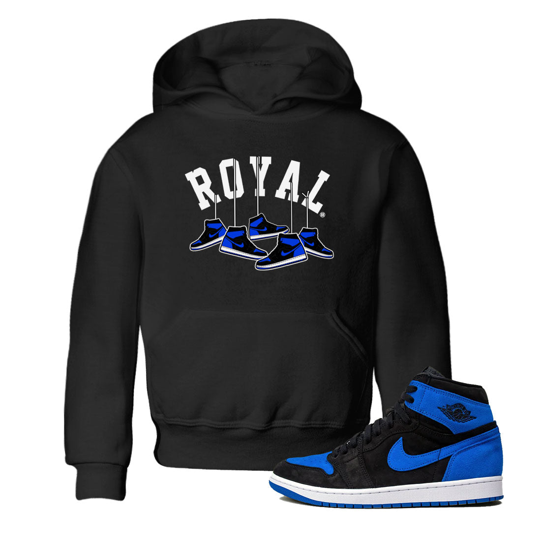 Hanging snkmatchs snkmatch Tee Kids - Air Jordan 1 Royal Reimagined