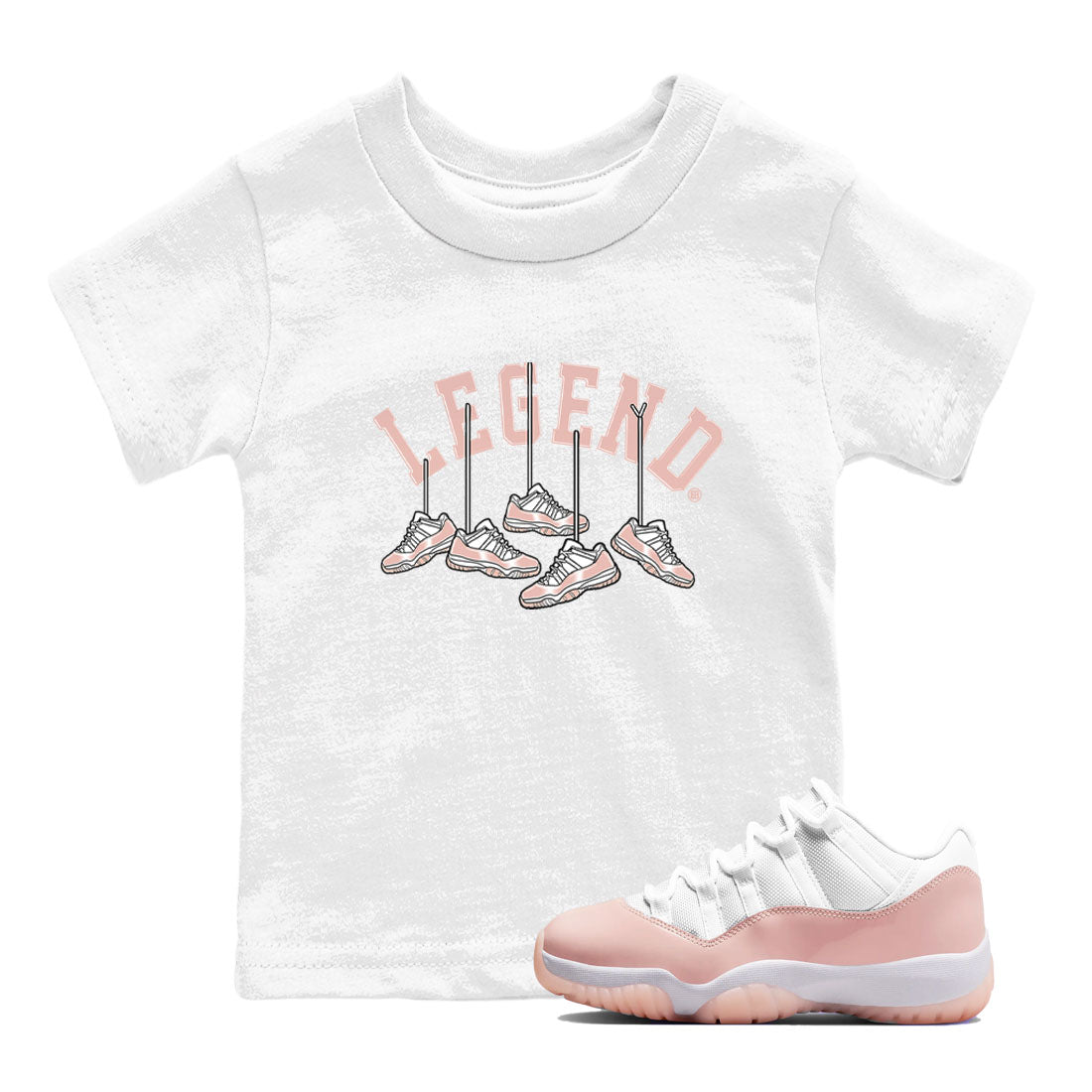 Hanging snkmatchs snkmatch Tees Kids - Air Jordan 11 Legend Pink