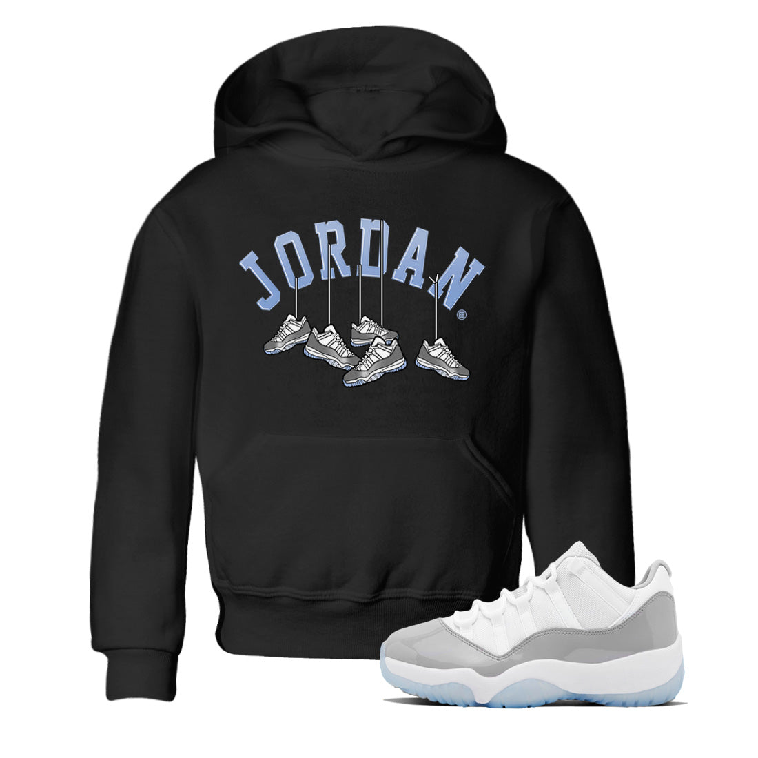 Hanging snkmatchs Kids Tops - Air Jordan 11 White Cement