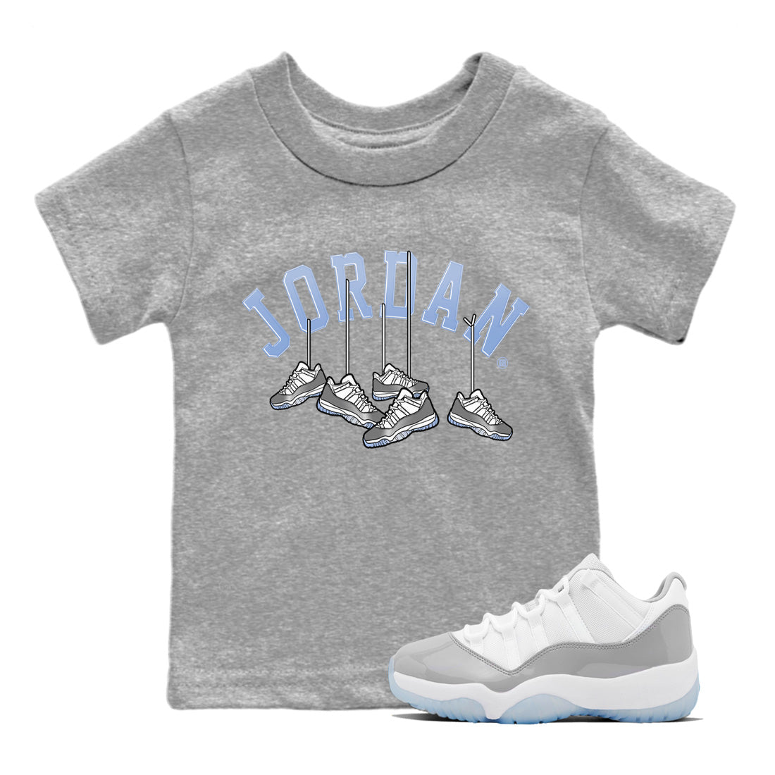 Hanging snkmatchs Kids Tops - Air Jordan 11 White Cement