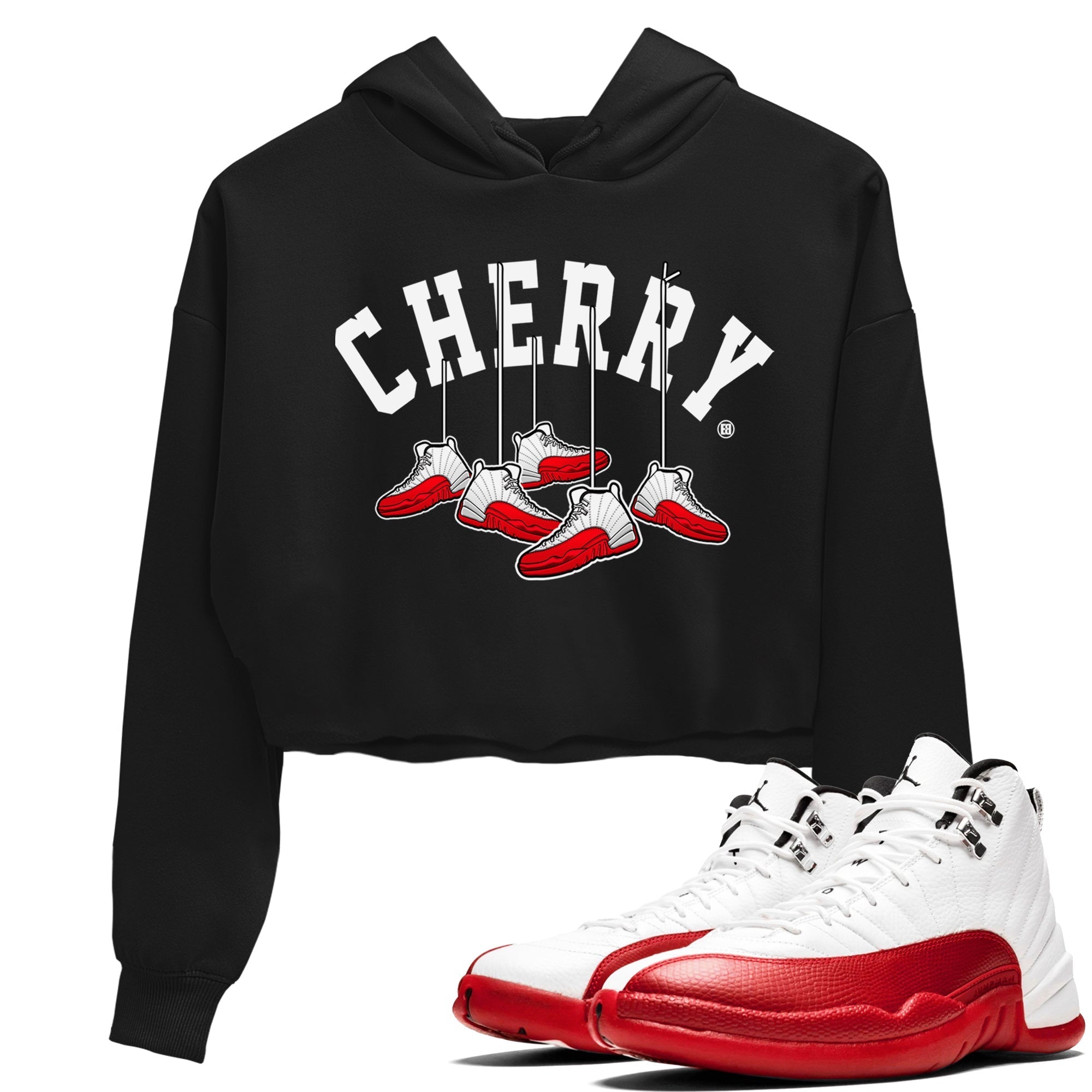 Hanging snkmatchs Women's Tops - Air Jordan 12 Cherry