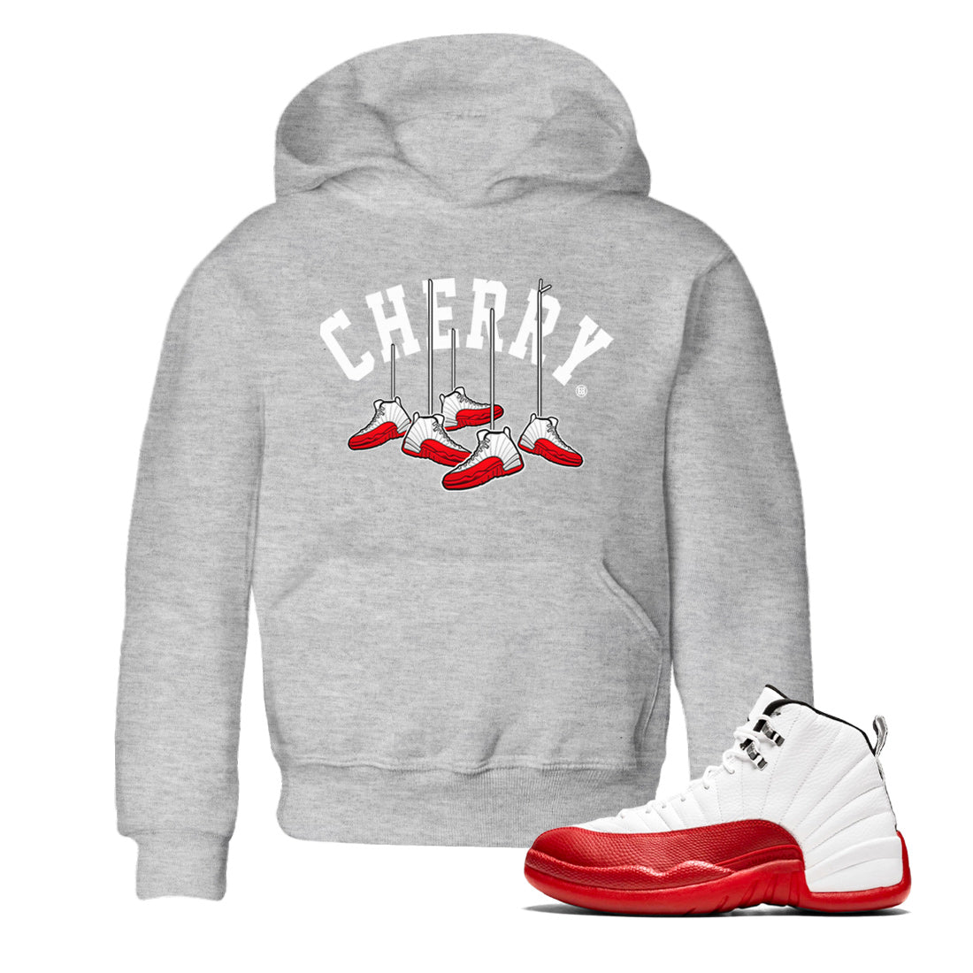 Hanging snkmatchs Kids Tops - Air Jordan 12 Cherry