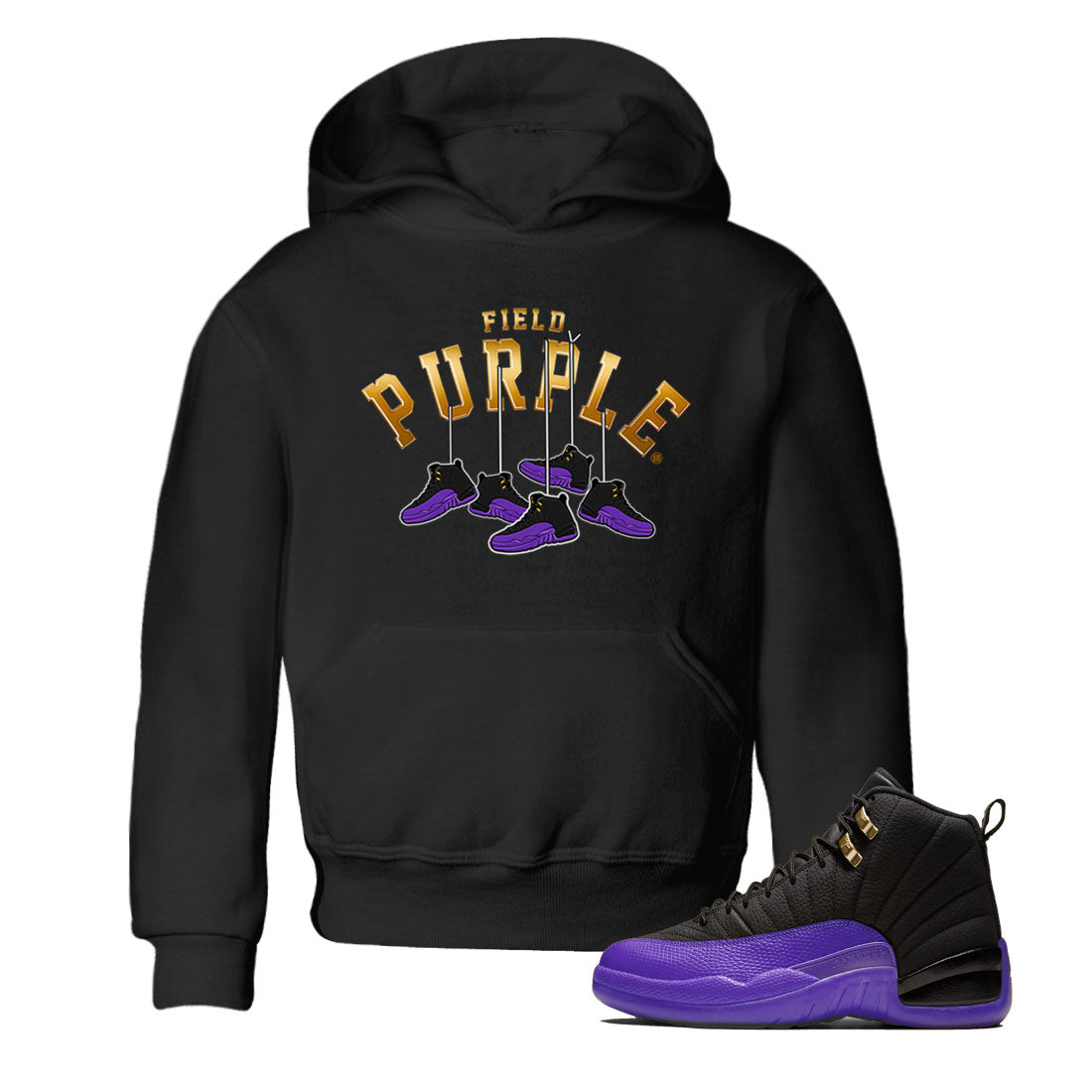 Hanging snkmatchs snkmatch Tee Kids - Air Jordan 12 Field Purple