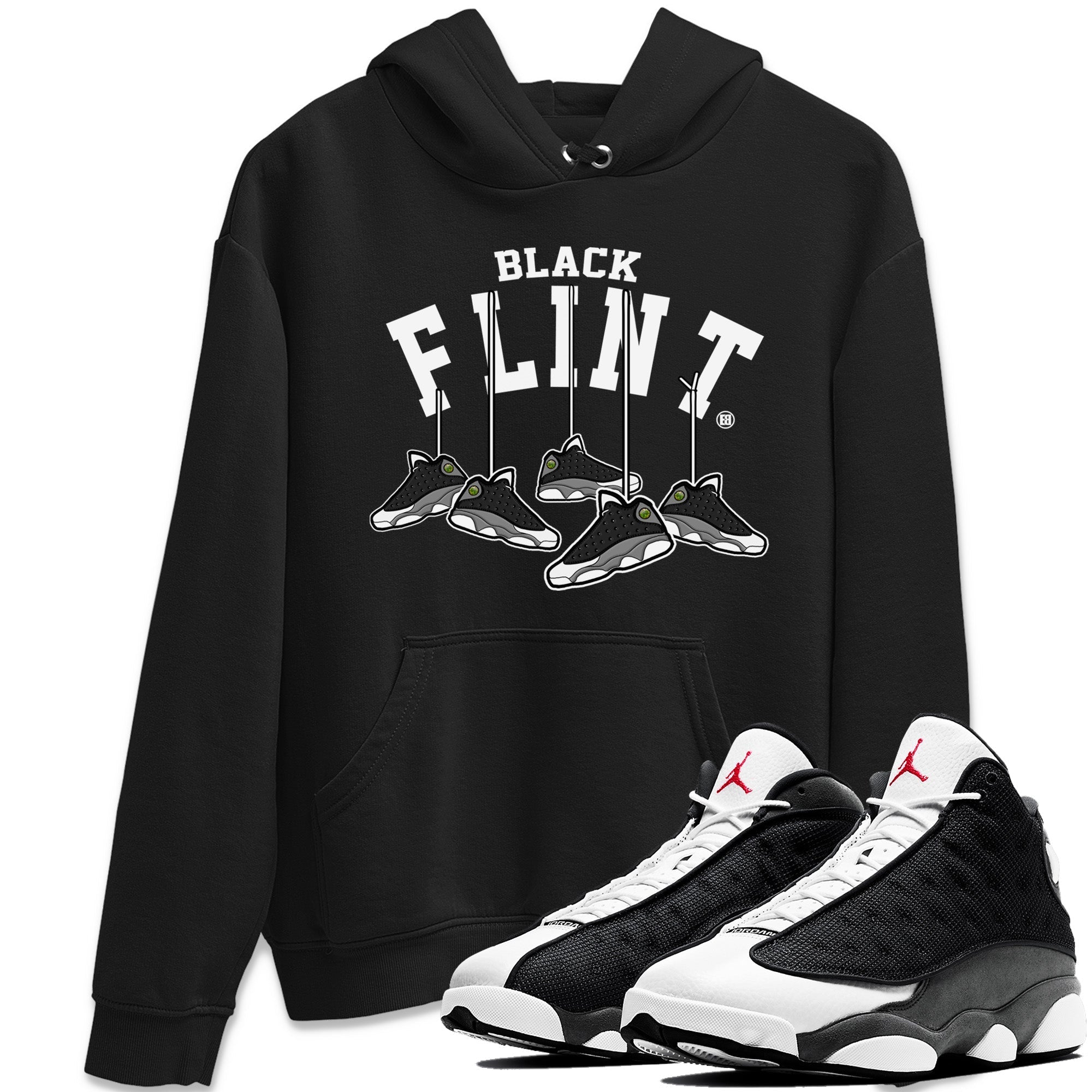 Hanging snkmatchs Unisex Tops - Air Jordan 13 Black Flint