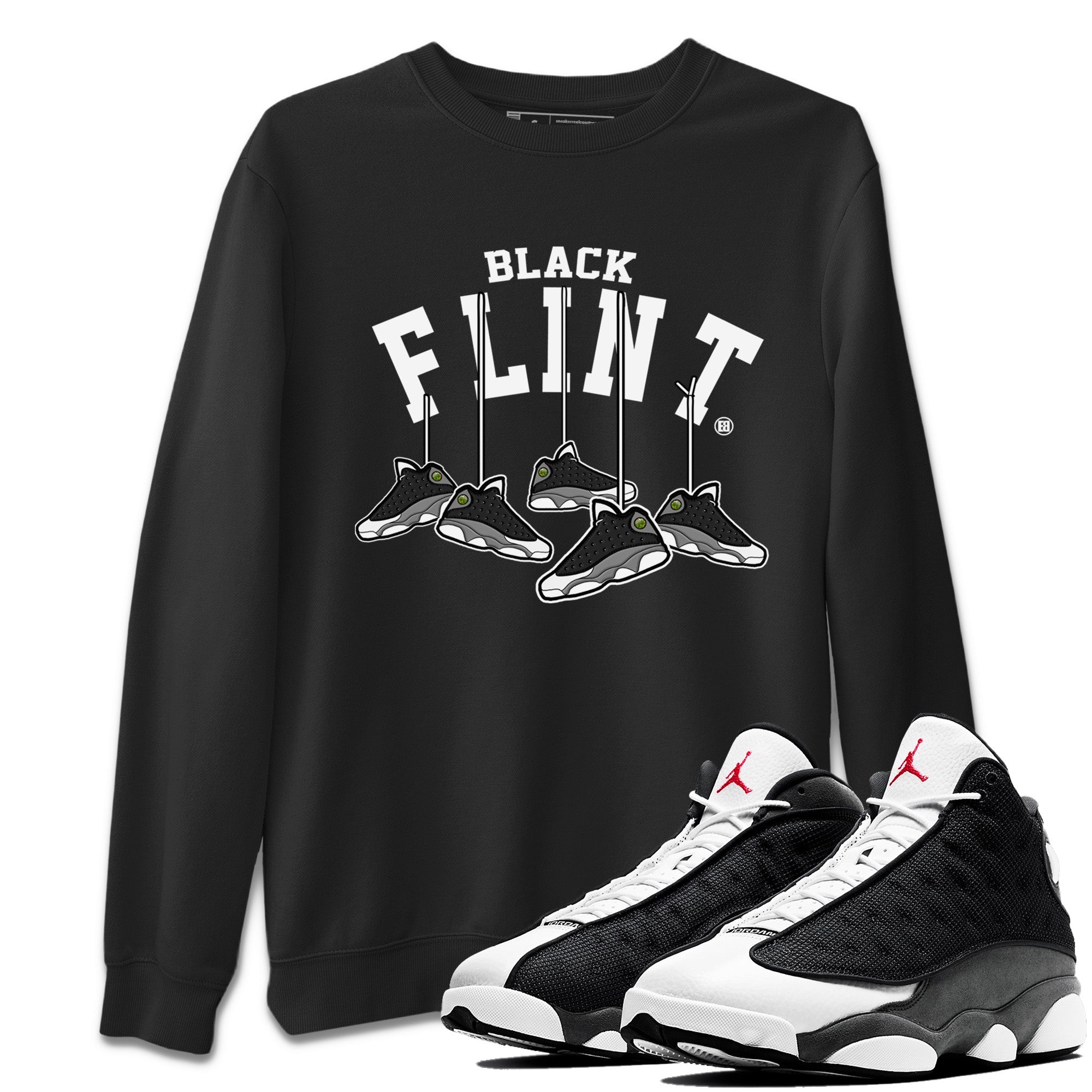 Hanging snkmatchs Unisex Tops - Air Jordan 13 Black Flint
