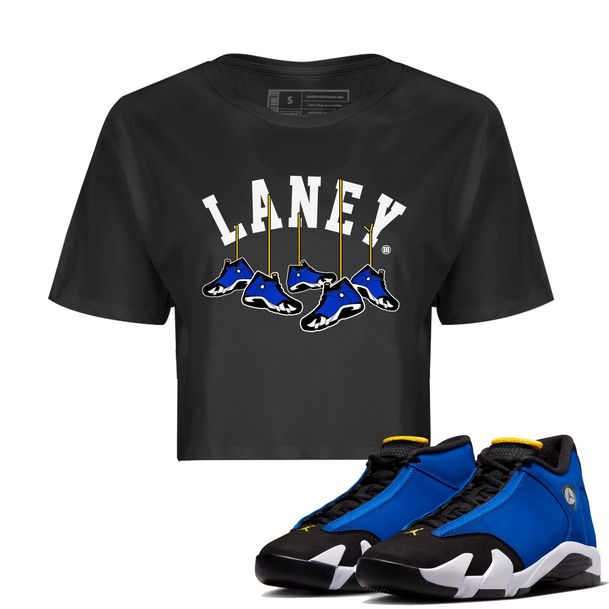 Hanging snkmatchs Women's Tops - Air Jordan 14 Laney