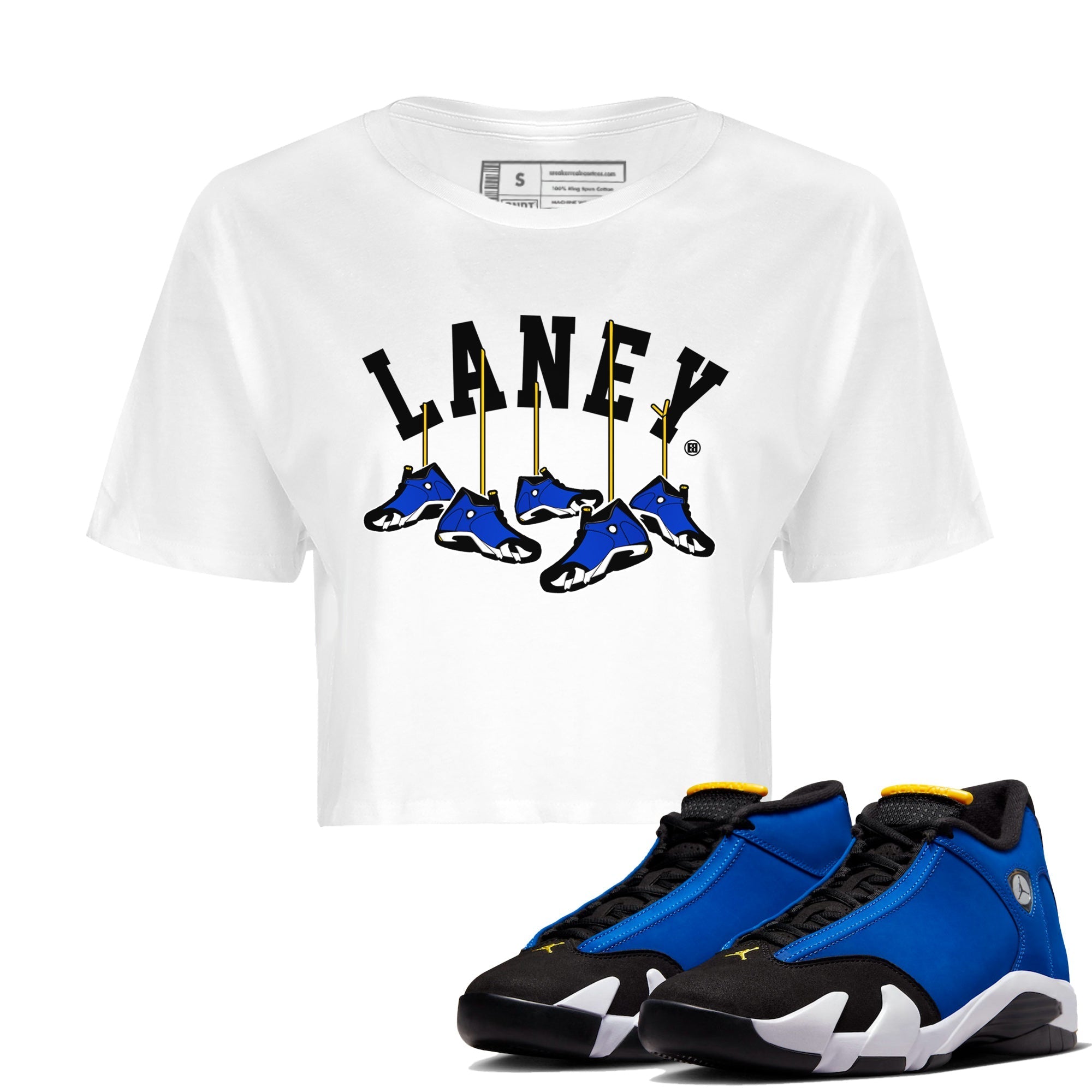 Hanging snkmatchs Women's Tops - Air Jordan 14 Laney