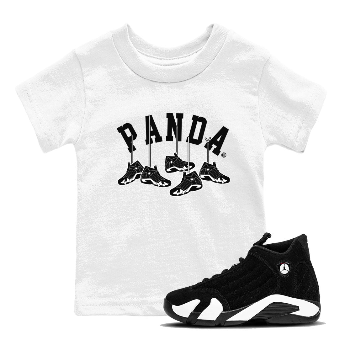 Hanging snkmatchs snkmatch Tees Kids - Air Jordan 14 Panda