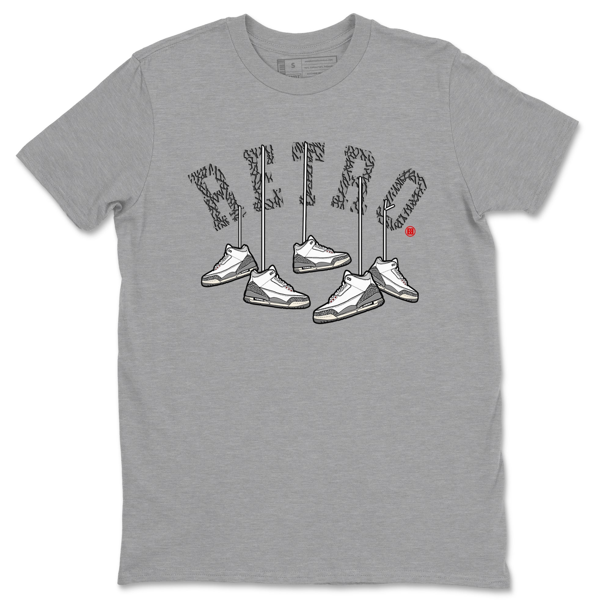 Hanging snkmatchs snkmatch Tees - Air Jordan 3 Cement Grey
