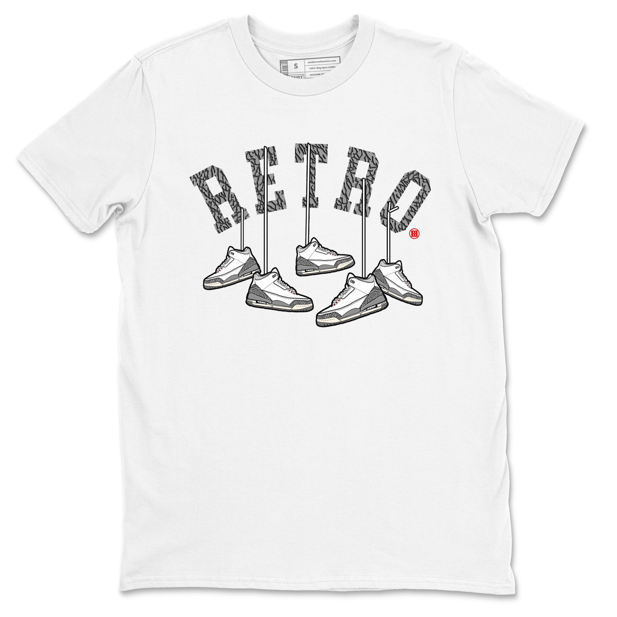 Hanging snkmatchs snkmatch Tees - Air Jordan 3 Cement Grey