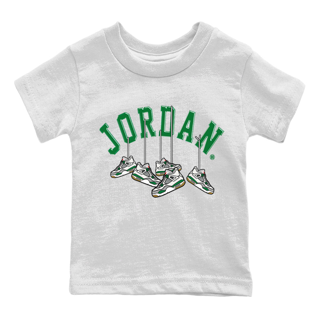 Hanging snkmatchs Kids Tops - Air Jordan 4 Pine Green