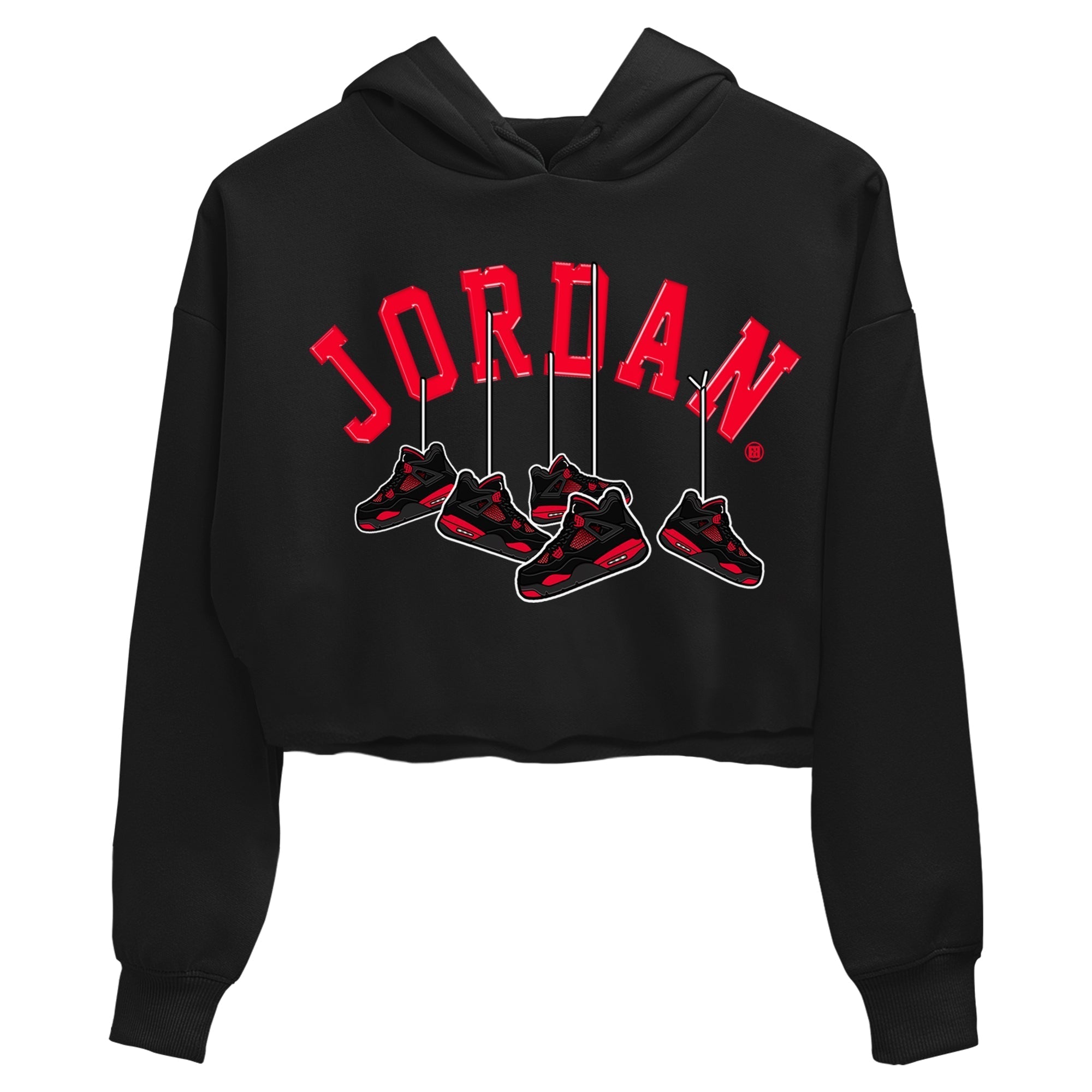 Hanging snkmatchs Women's Tops - Air Jordan 4 Red Thunder