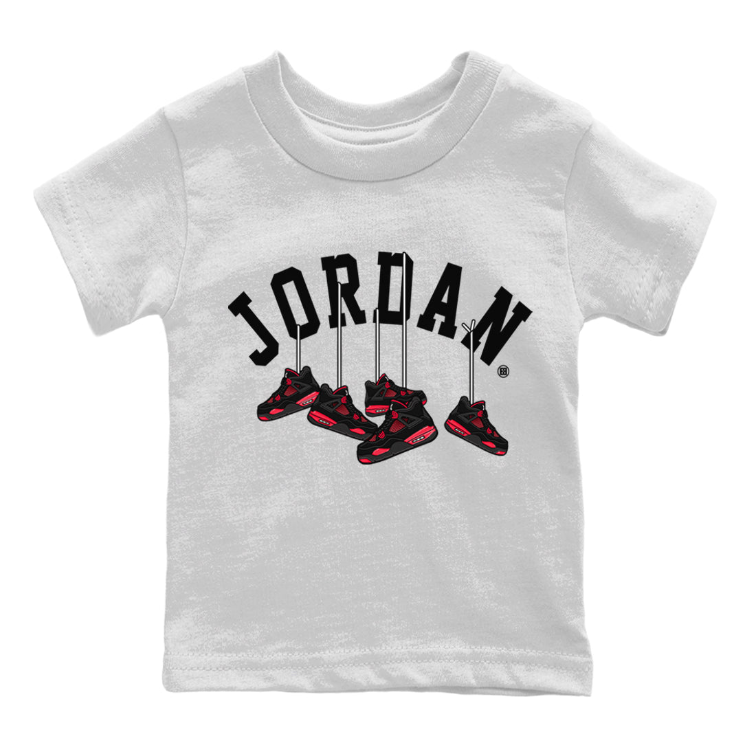 Hanging snkmatchs Kids Tops - Air Jordan 4 Red Thunder