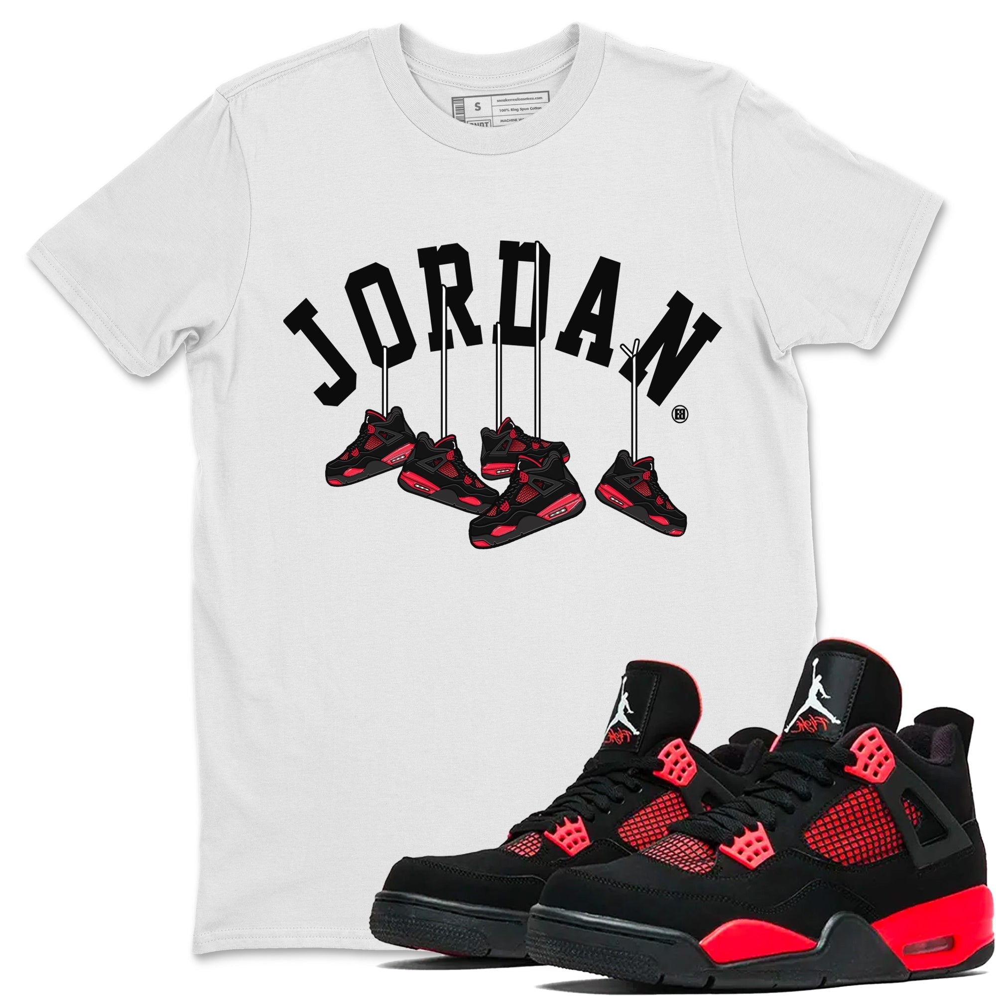 Hanging snkmatchs Unisex Tops - Air Jordan 4 Red Thunder