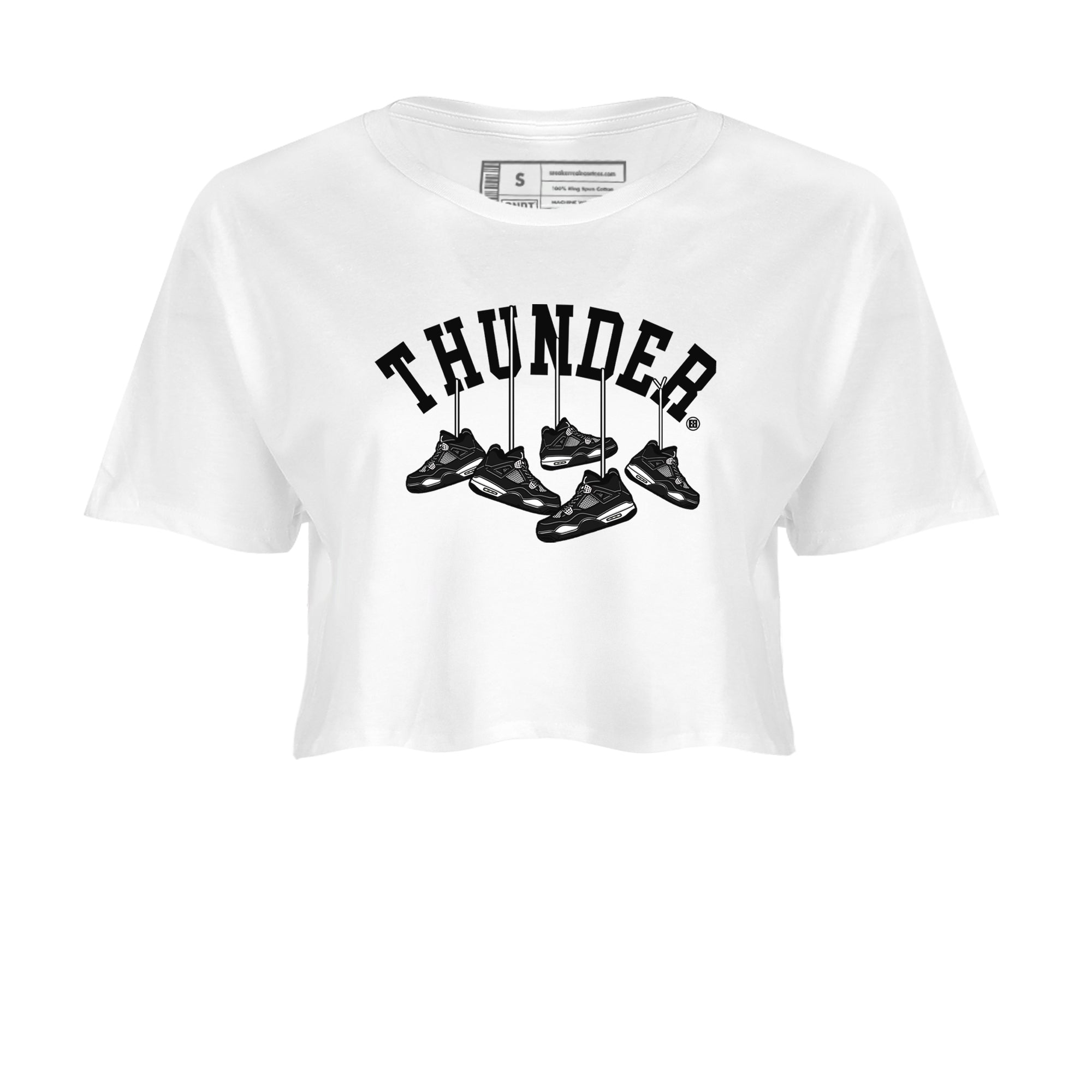 Hanging snkmatchs snkmatch Women's Top - Air Jordan 4 White Thunder