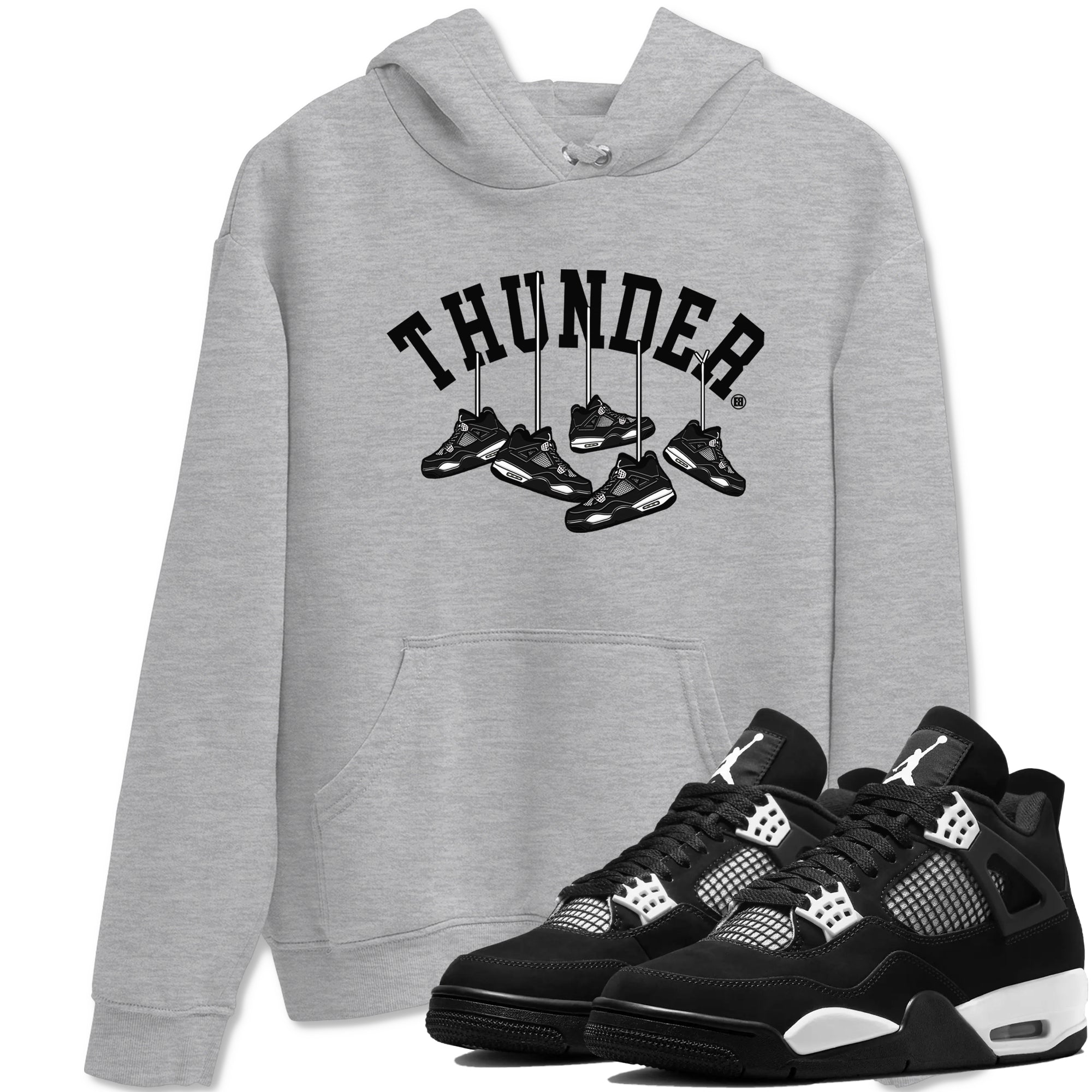 Hanging snkmatchs snkmatch Tees - Air Jordan 4 White Thunder