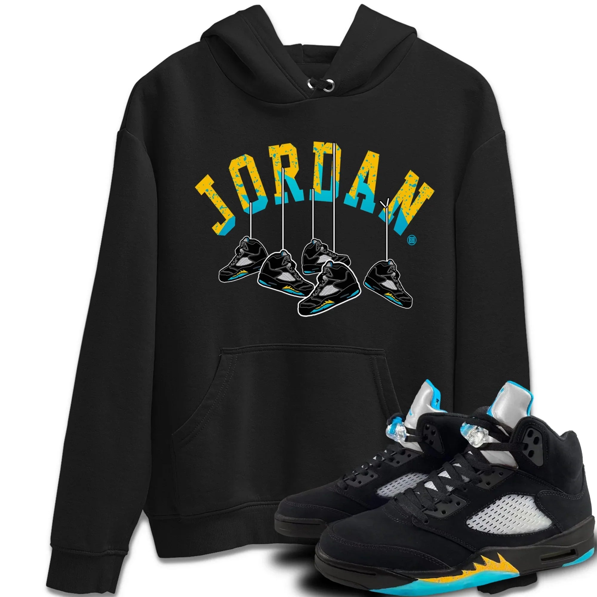 Hanging snkmatchs Unisex Tops - Air Jordan 5 Aqua