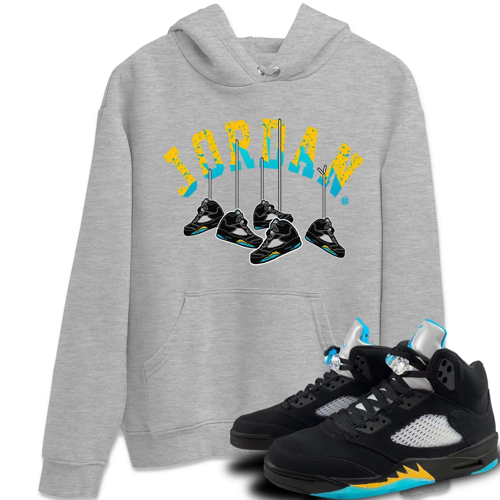 Hanging snkmatchs Unisex Tops - Air Jordan 5 Aqua