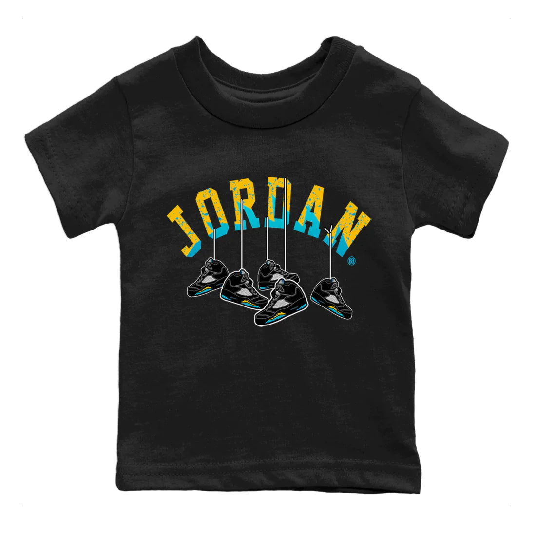 Hanging snkmatchs Kids Tops - Air Jordan 5 Aqua