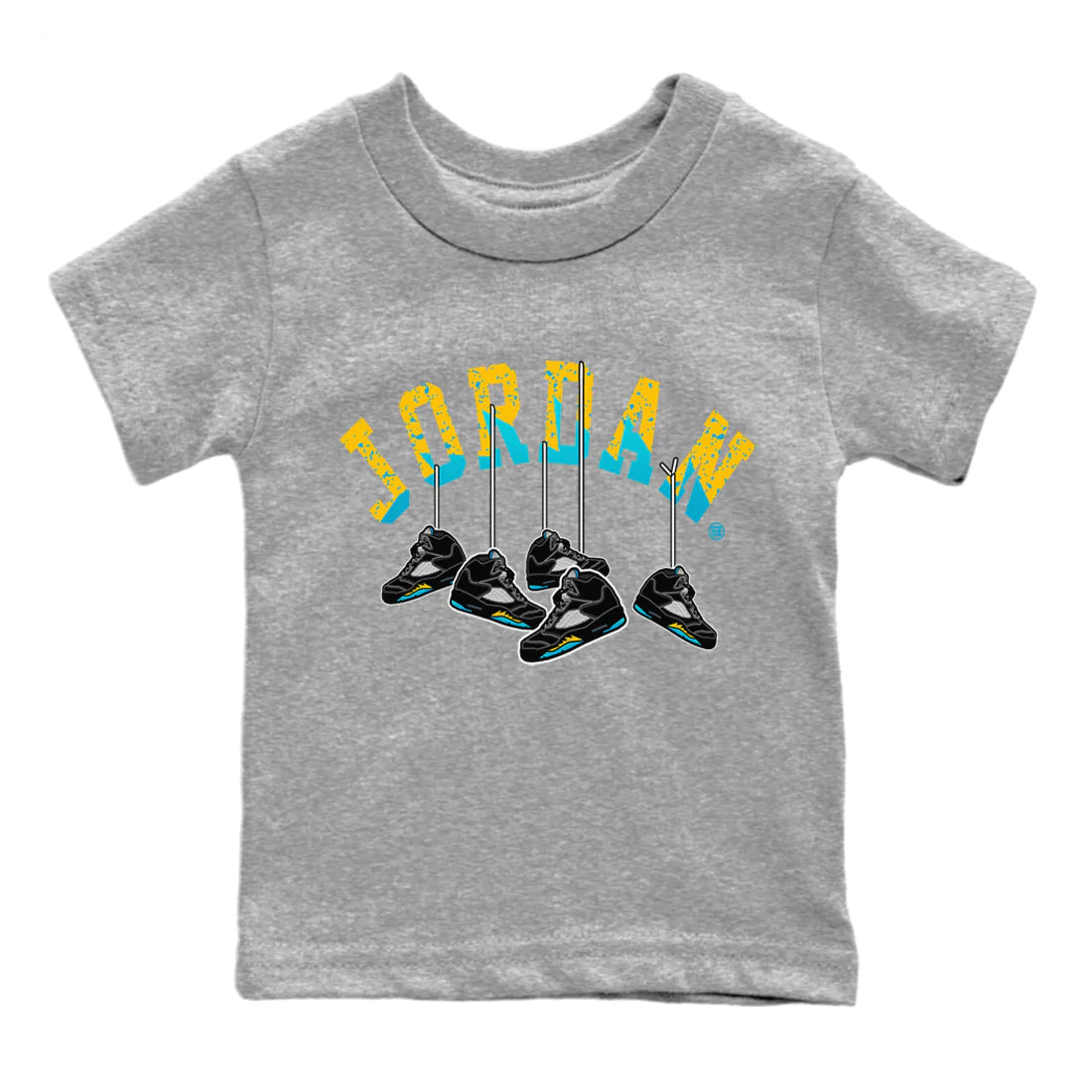 Hanging snkmatchs Kids Tops - Air Jordan 5 Aqua