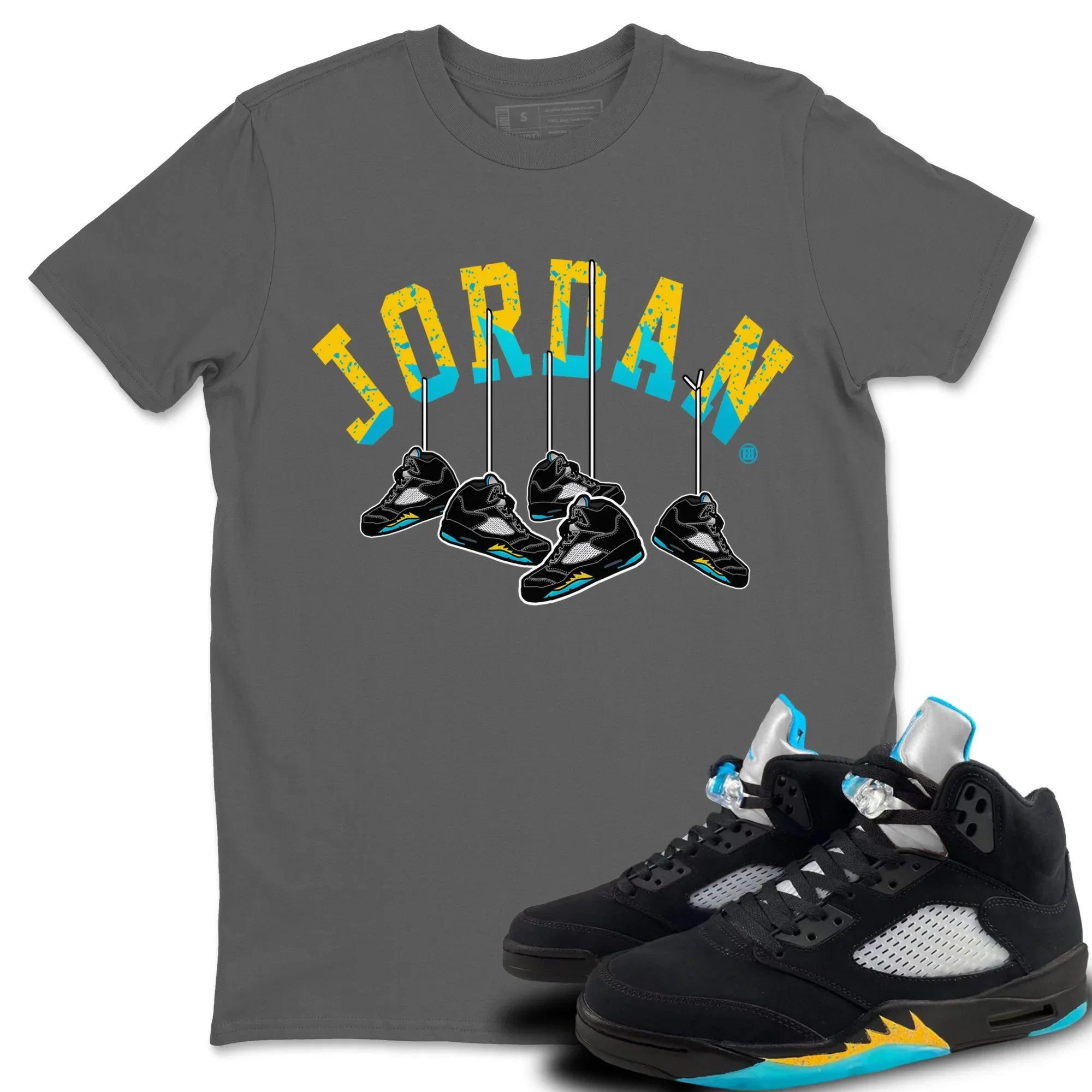 Hanging snkmatchs Unisex Tops - Air Jordan 5 Aqua
