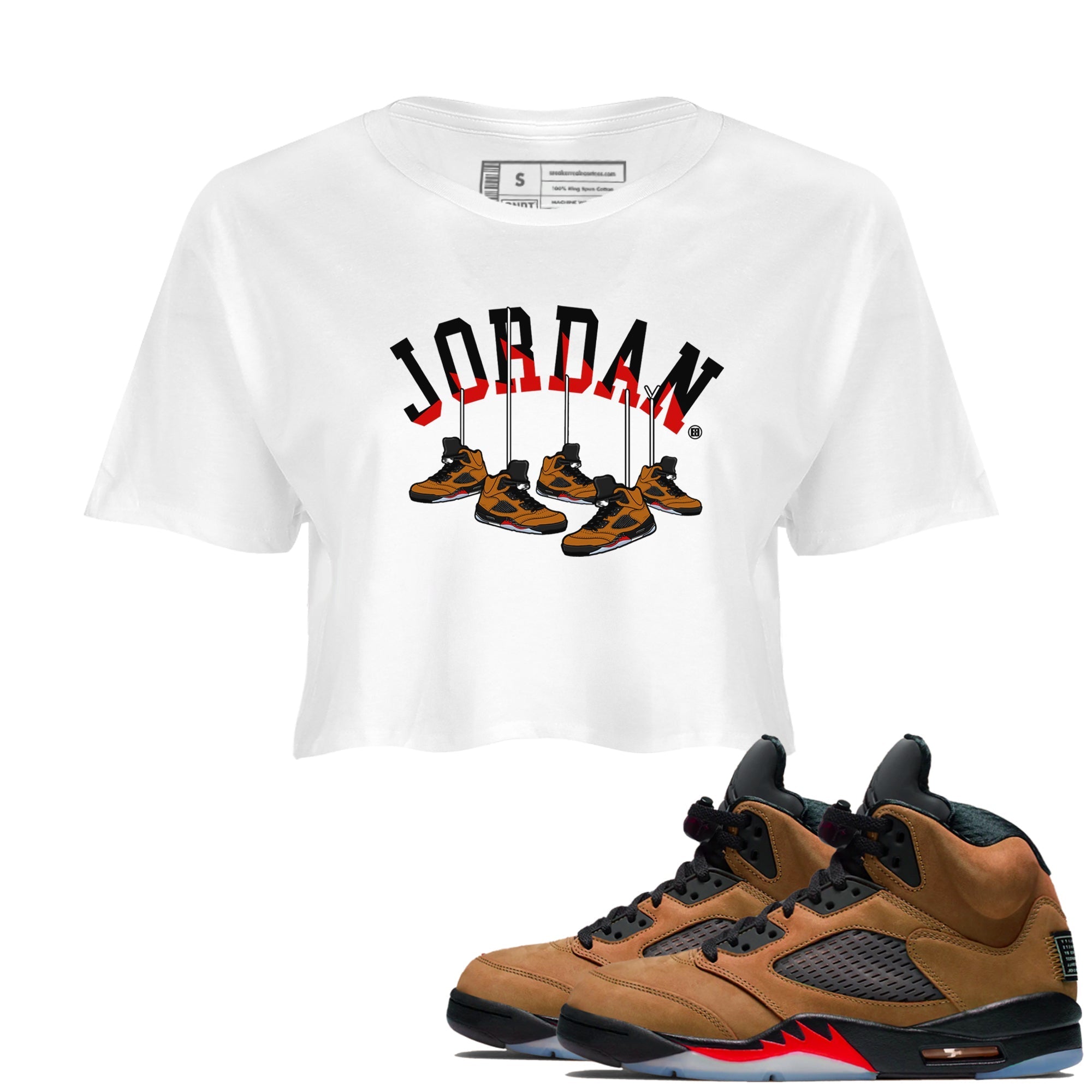 Hanging snkmatchs snkmatch Women's Top - Air Jordan 5 Archaeo Brown