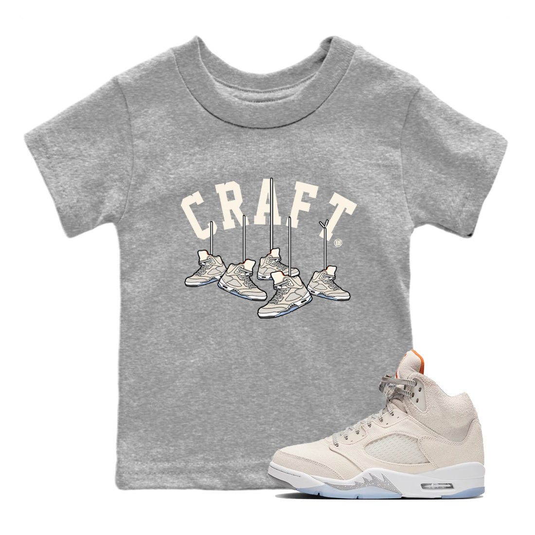 Hanging snkmatchs Kids Tops - Air Jordan 5 Craft
