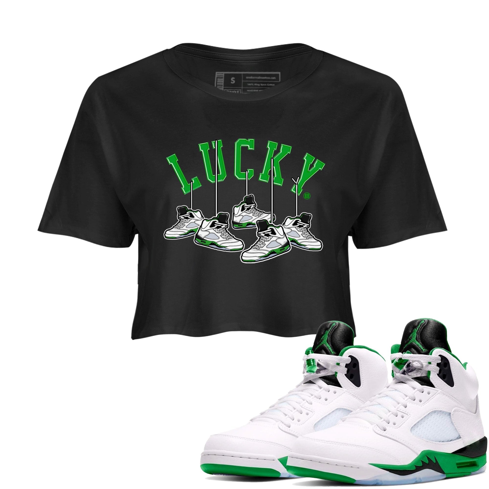 Hanging snkmatchs snkmatch Women's Top - Air Jordan 5 Lucky Green
