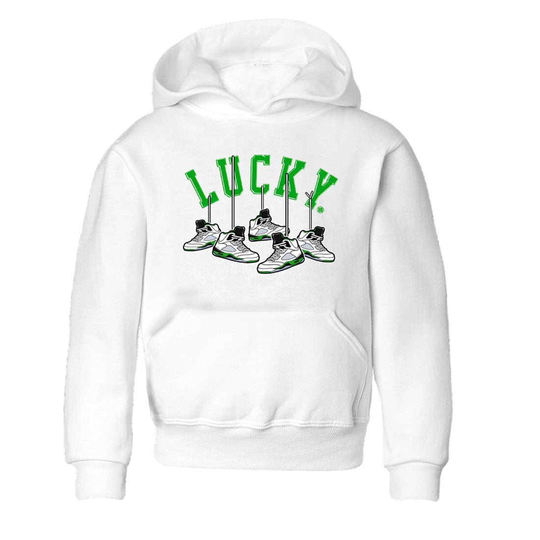 Hanging snkmatchs snkmatch Tee Kids - Air Jordan 5 Lucky Green