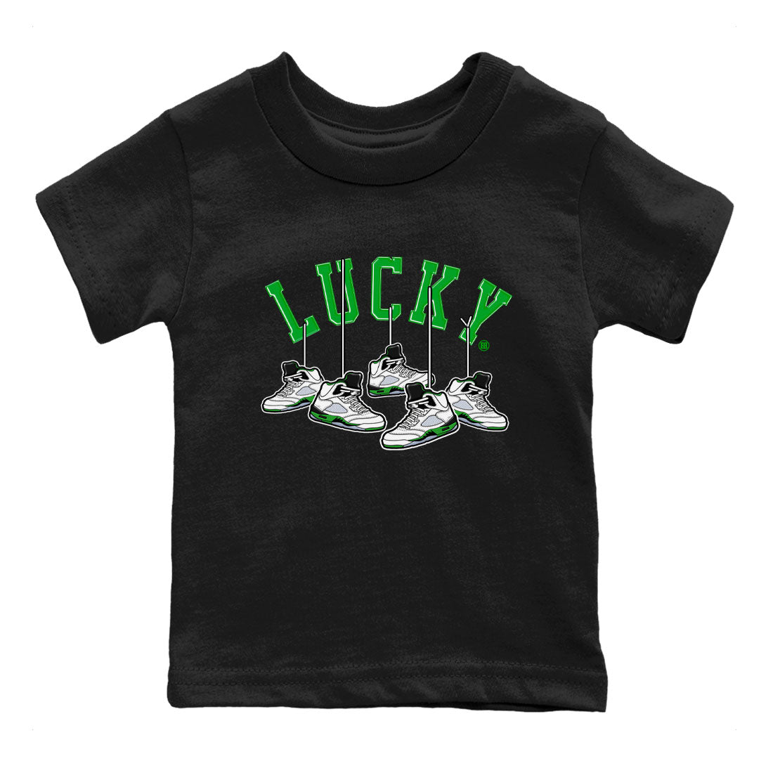 Hanging snkmatchs snkmatch Tee Kids - Air Jordan 5 Lucky Green