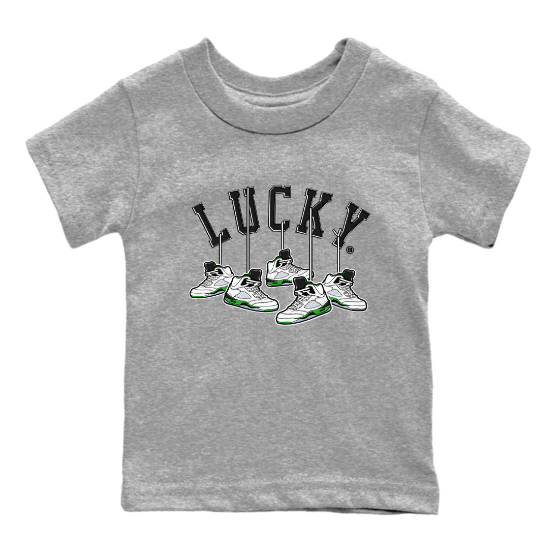 Hanging snkmatchs snkmatch Tee Kids - Air Jordan 5 Lucky Green