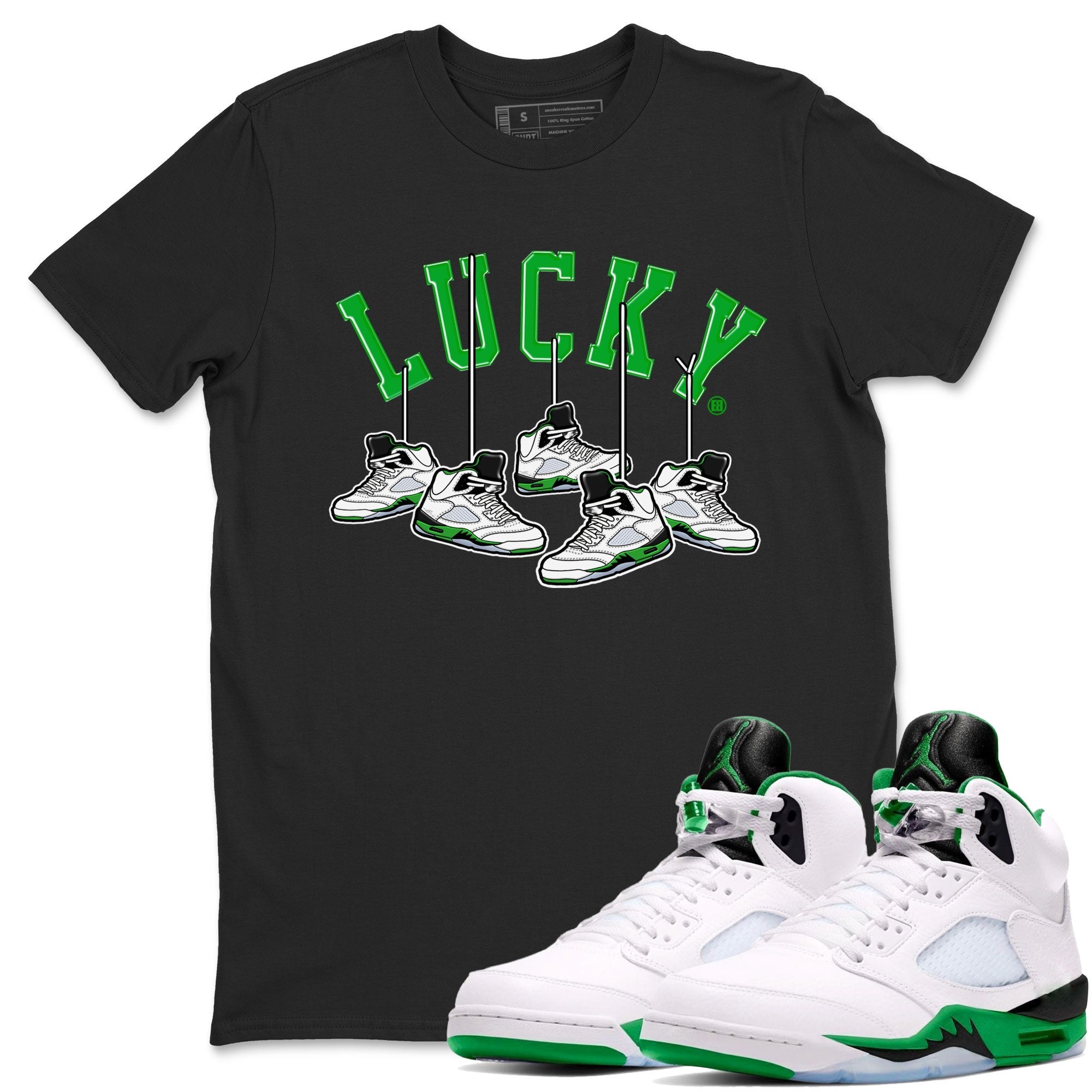 Hanging snkmatchs snkmatch Tee - Air Jordan 5 Lucky Green