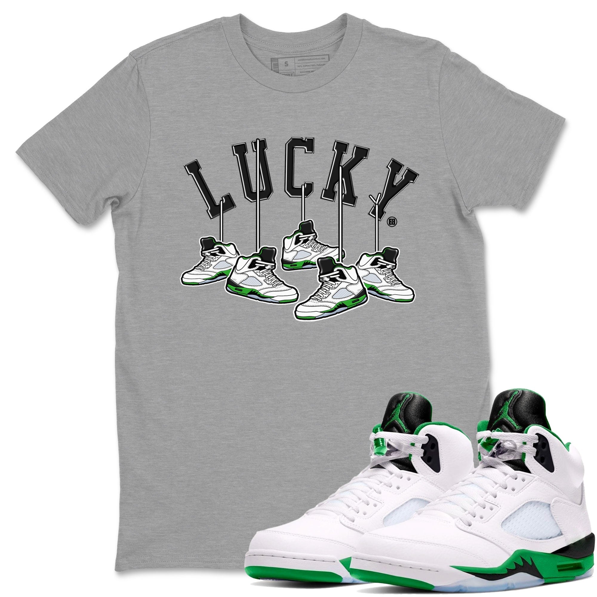 Hanging snkmatchs snkmatch Tee - Air Jordan 5 Lucky Green