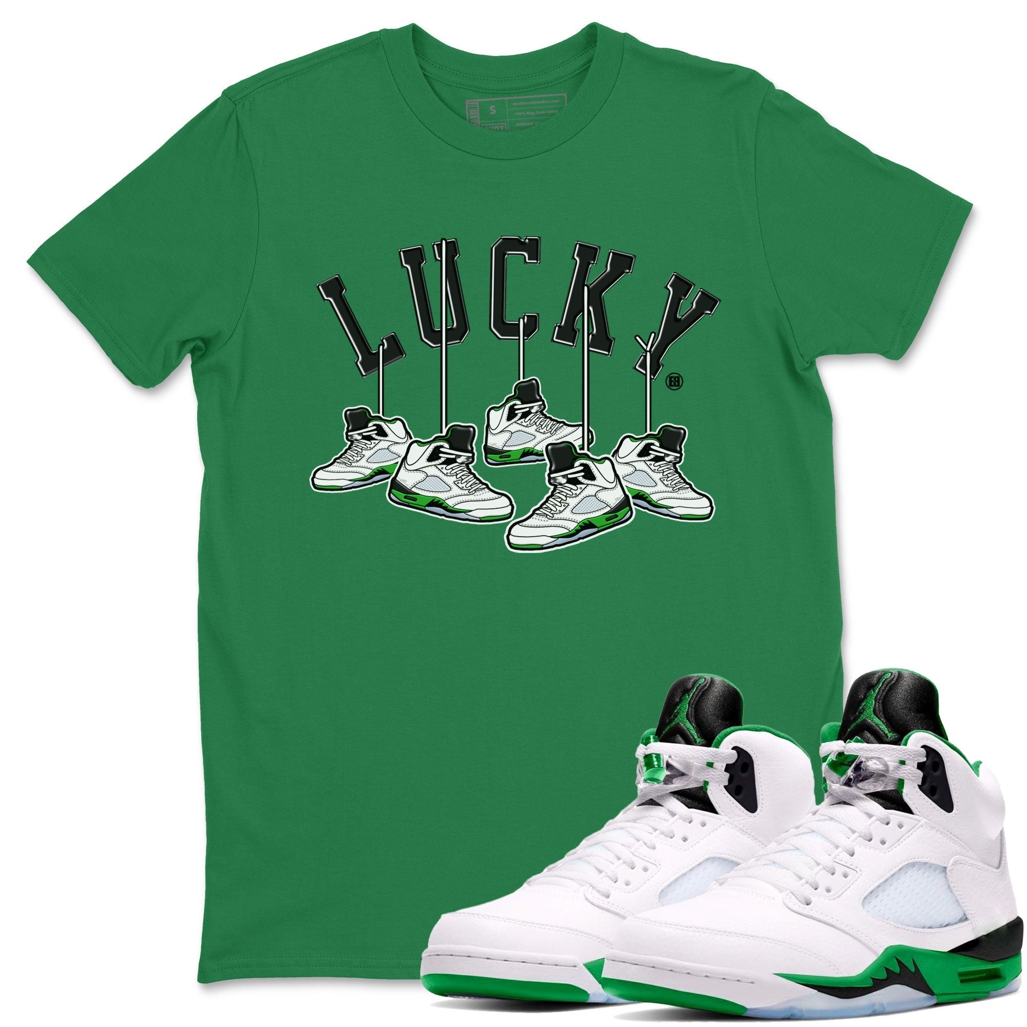 Hanging snkmatchs snkmatch Tee - Air Jordan 5 Lucky Green