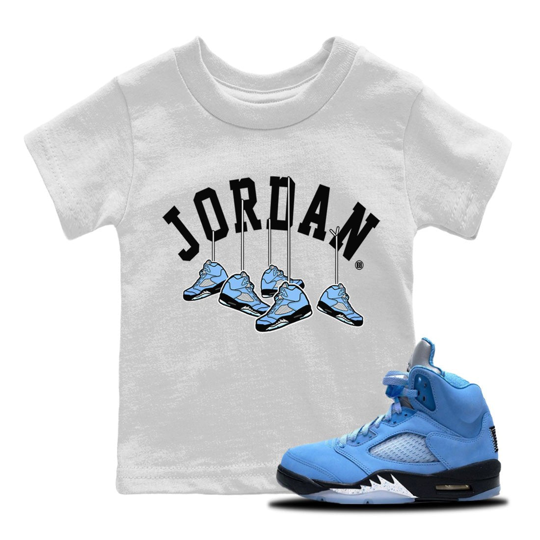 Hanging snkmatchs Kids Tops - Air Jordan 5 UNC