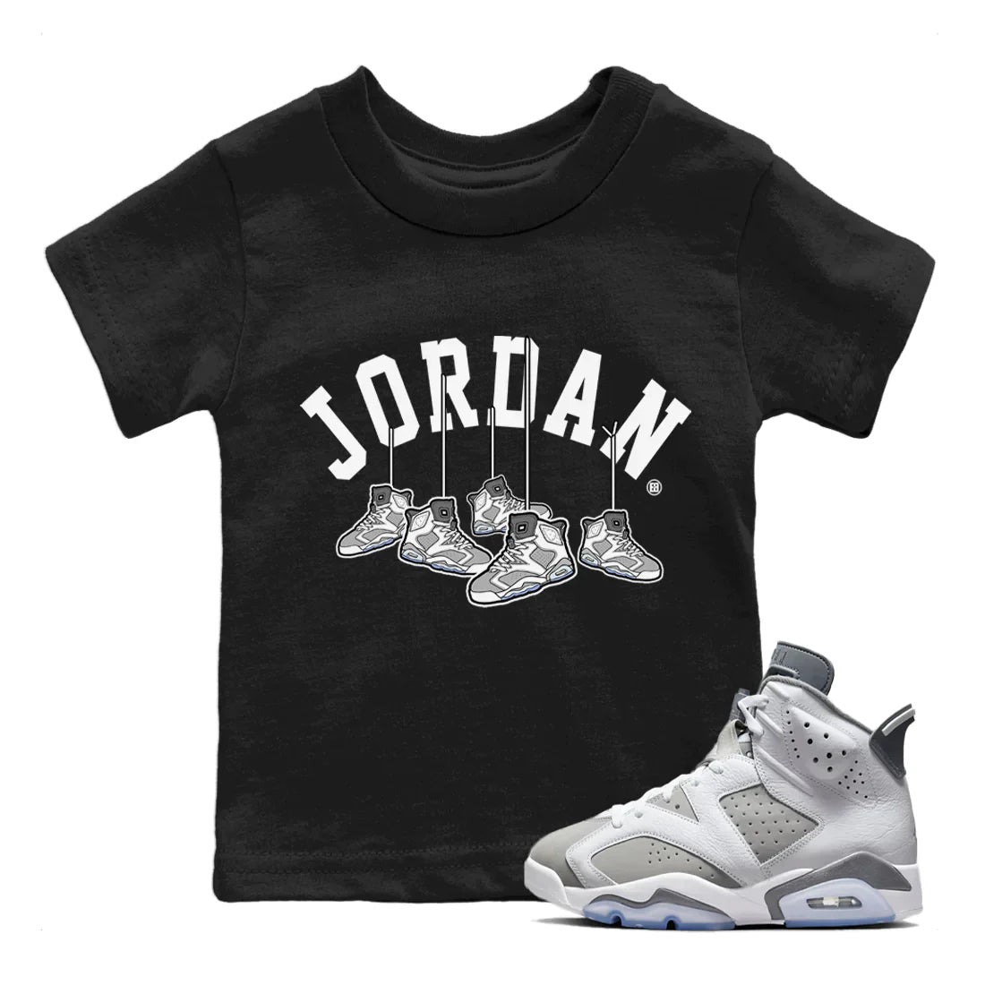 Hanging snkmatchs Kids Tops - Air Jordan 6 Cool Grey