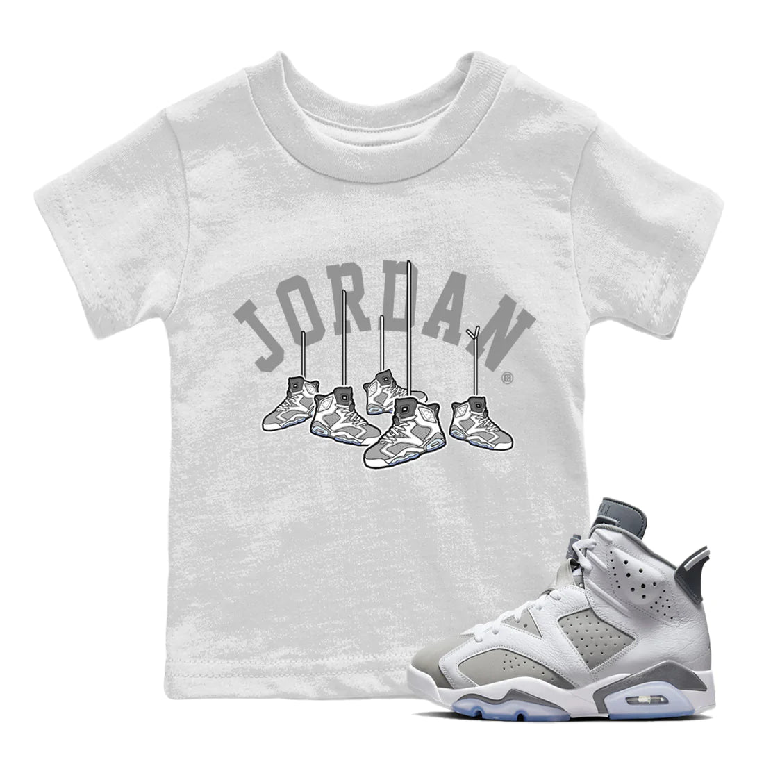 Hanging snkmatchs Kids Tops - Air Jordan 6 Cool Grey