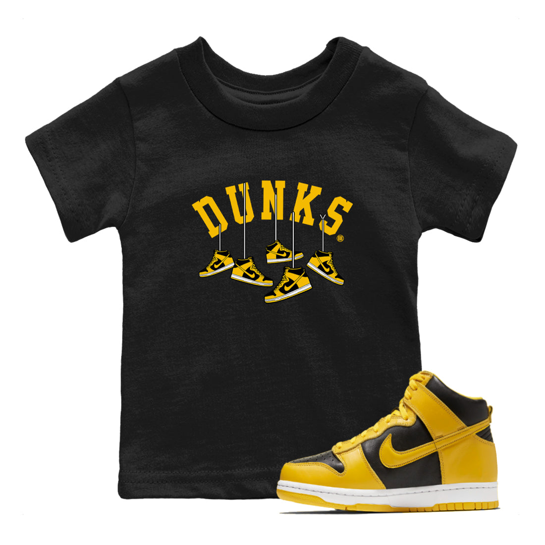Hanging snkmatchs snkmatch Tees Kids - Dunk High Pollen