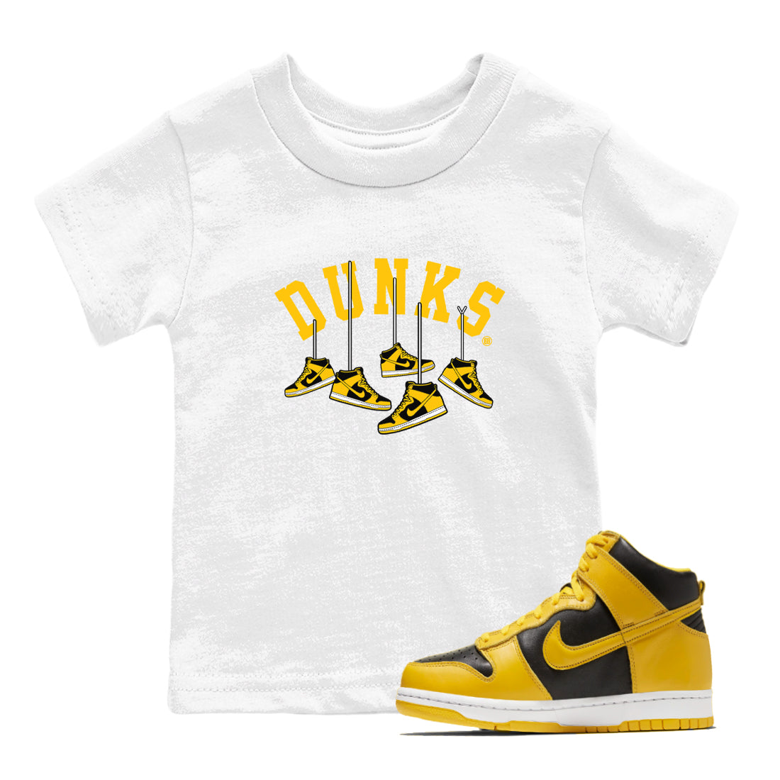 Hanging snkmatchs snkmatch Tees Kids - Dunk High Pollen