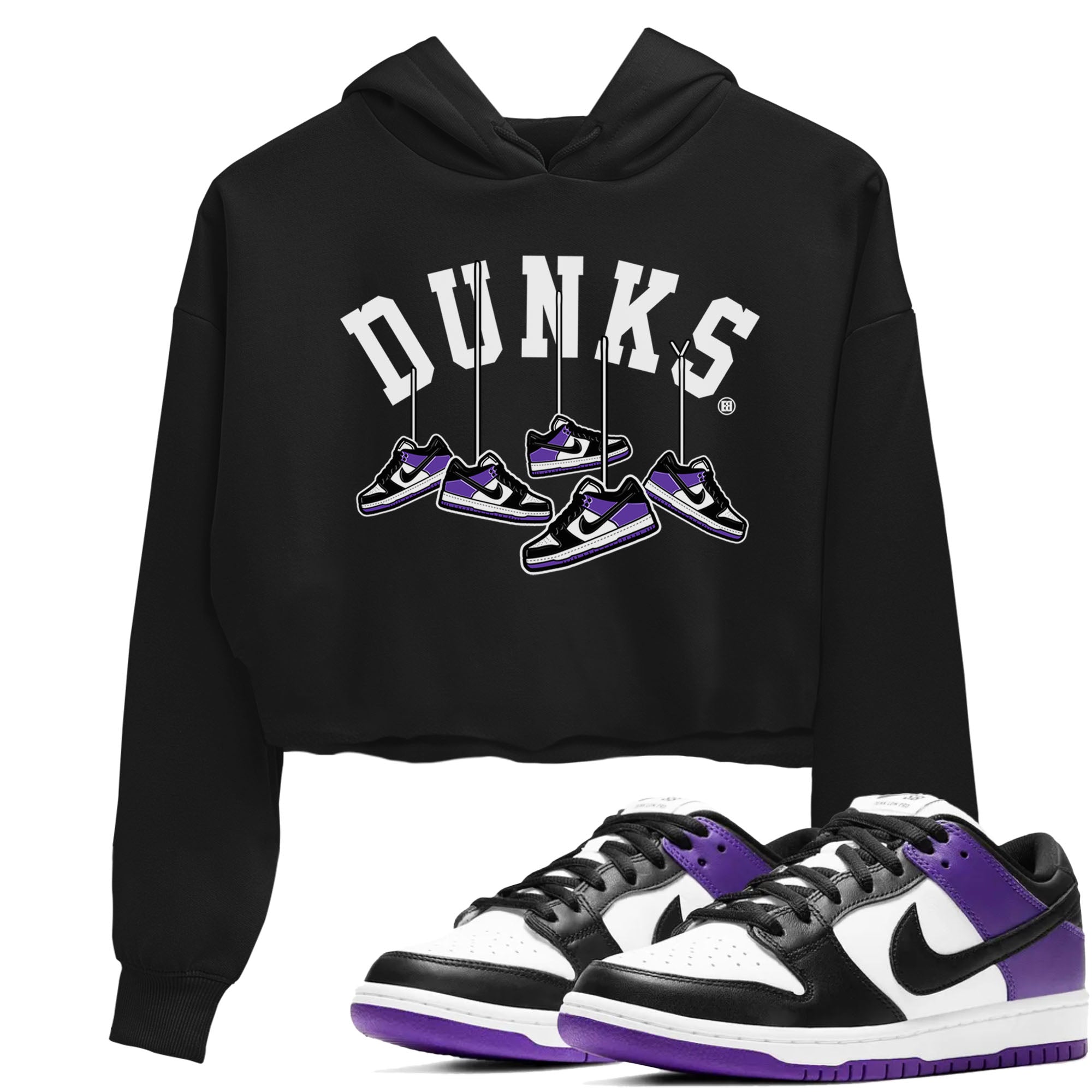 Hanging snkmatchs snkmatch Women's Top - Dunk Low Court Purple