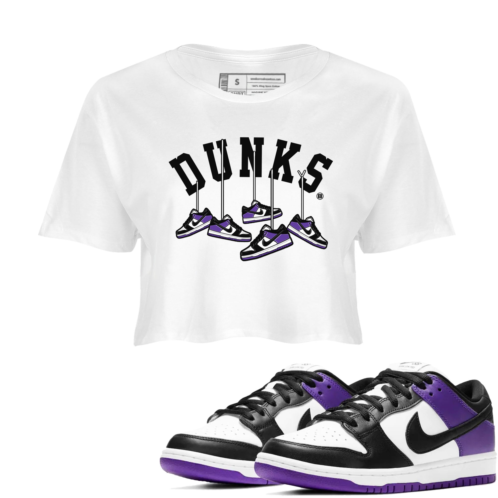 Hanging snkmatchs snkmatch Women's Top - Dunk Low Court Purple