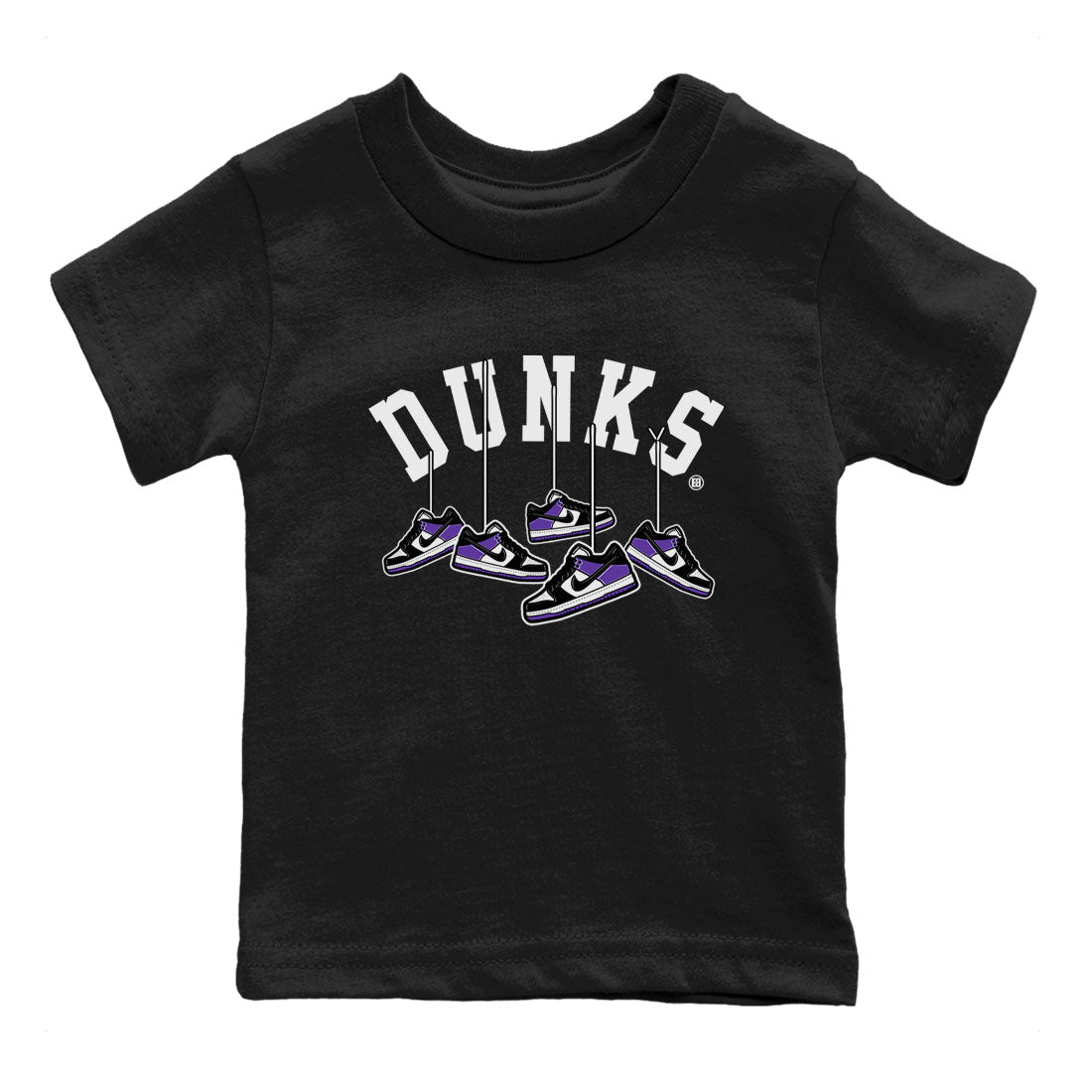 Hanging snkmatchs snkmatch Tees Kids - Dunk Low Court Purple