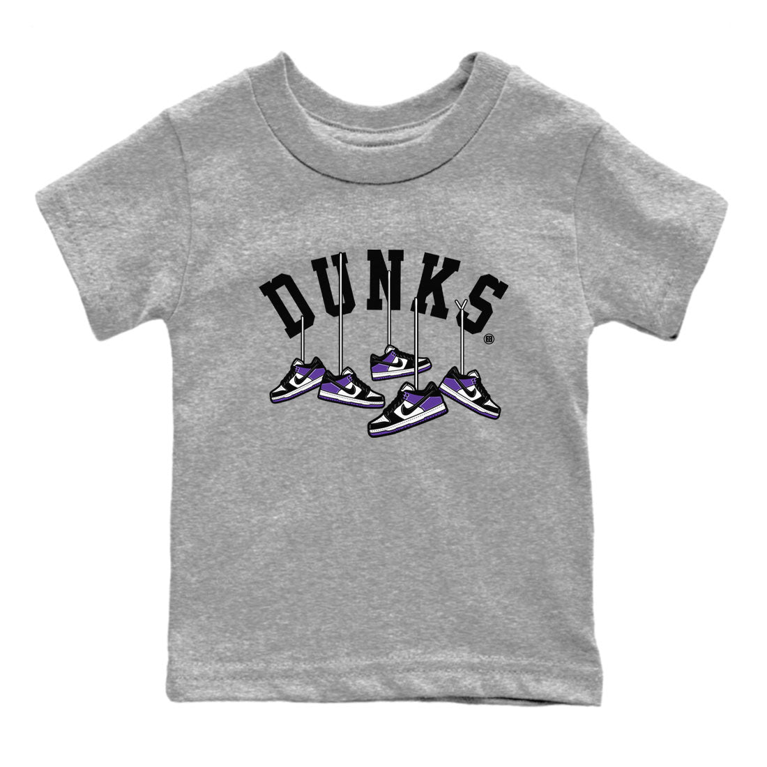 Hanging snkmatchs snkmatch Tees Kids - Dunk Low Court Purple