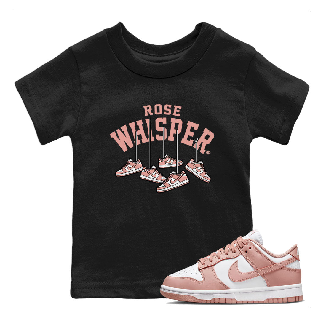 Hanging snkmatchs snkmatch Tee Kids - Dunk Rose Whisper